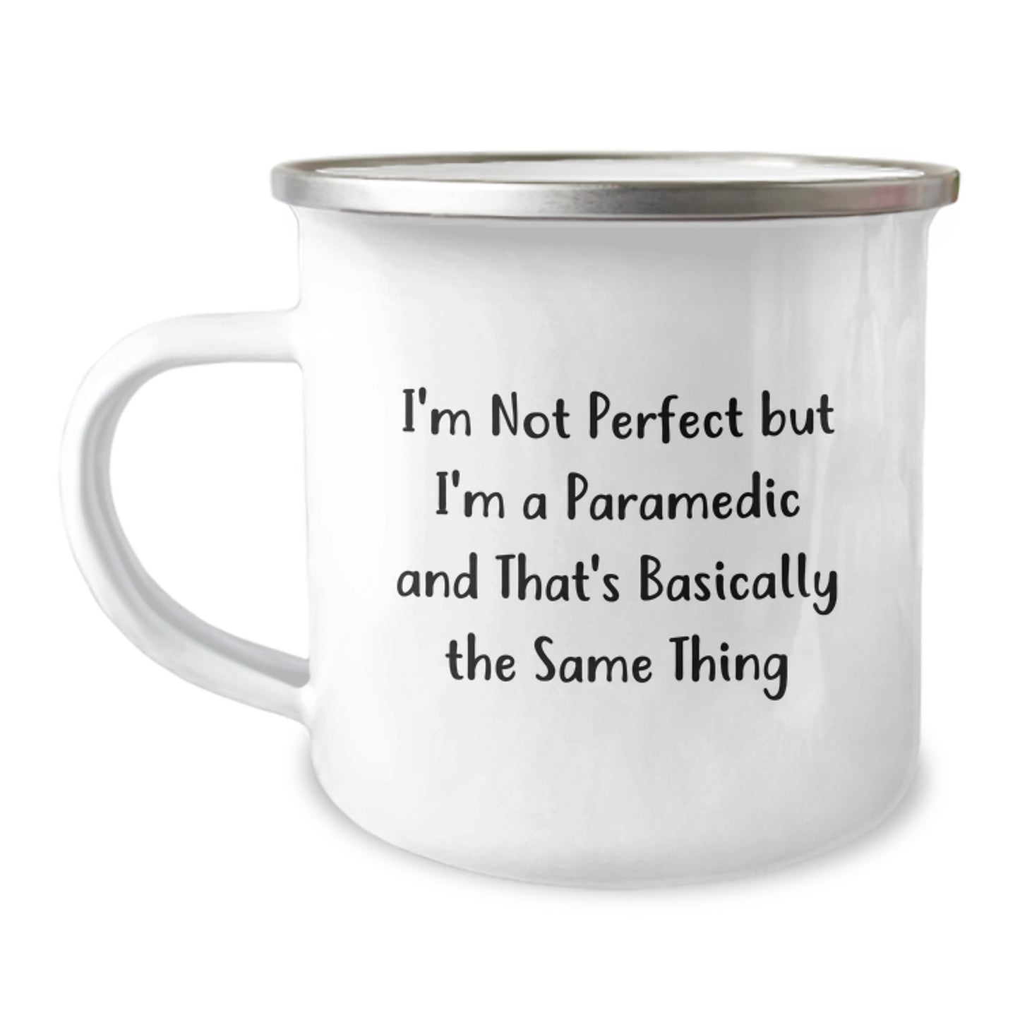 Rescue Worker Quote Camping Mug, Funny Gifts from Friends to Rescue Worker, Birthday Unique Present for Men, Women, Coworkers, Family - Image 1