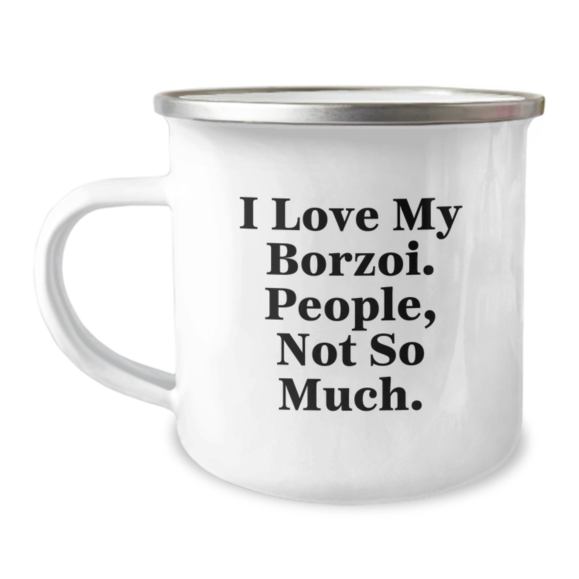 Borzoi Dog Lovers Funny Camping Mug Gifts from Friends to Family, Perfect Birthday Unique Gifts for Her Him - Image 1