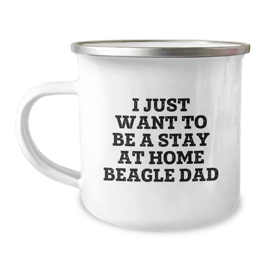 Funny Beagle Dog Gifts from Men to Dad - Camping Mug for Christmas - Image 1