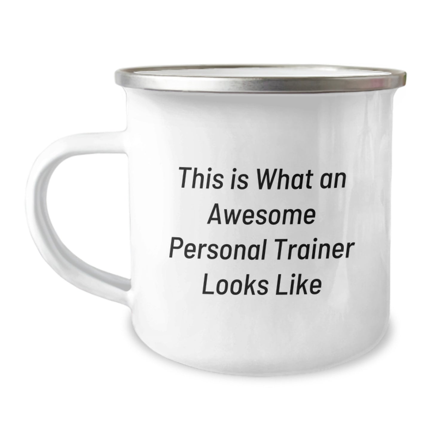 Funny Personal Trainer Gifts from Friends - This Is What An Awesome Personal Trainer Looks Like Camping Mug for Birthday, Gifts for Personal Trainers, 12 oz Stainless Steel with Enamel Finish - Image 1