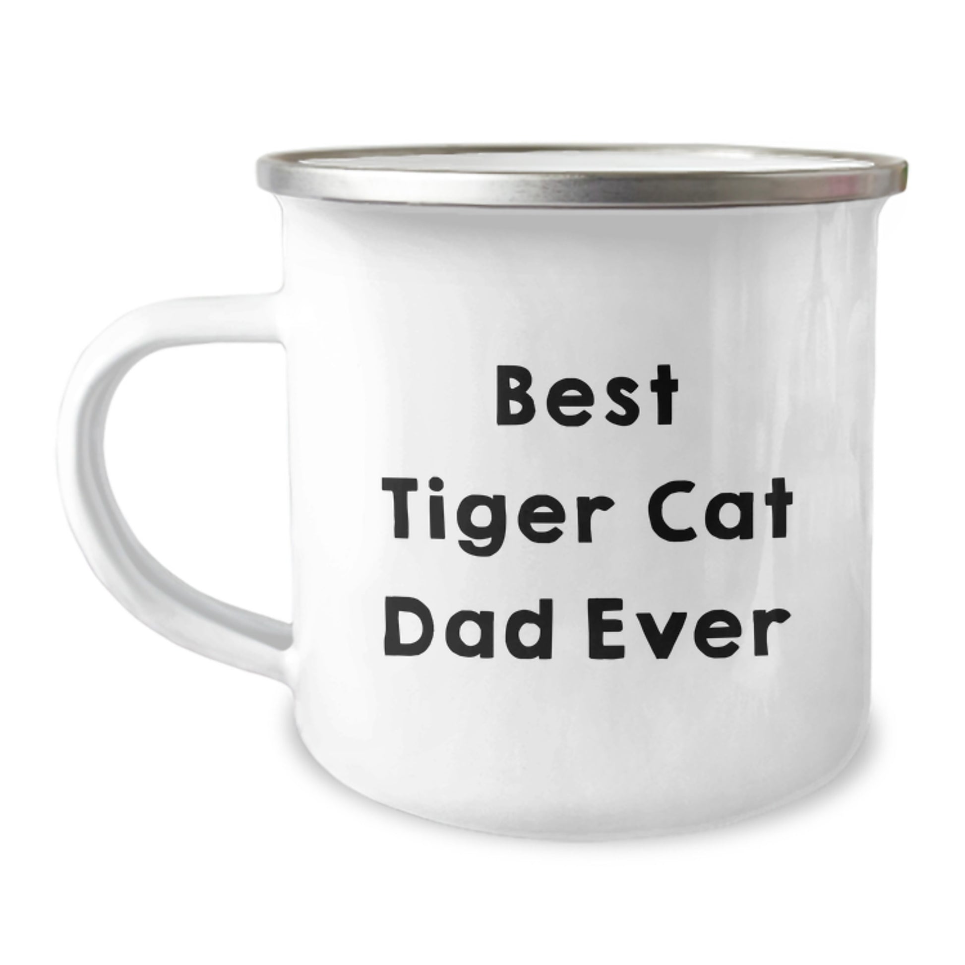 Tiger Cat Dad Gifts, Funny Quote Camping Mug, Birthday Unique Gifts from Men, Tiger Cat Enthusiasts - Image 1