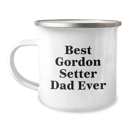 Funny Gordon Setter Dog Dad Ever Gifts from Family for Graduation Unique Camping Mug - Image 1