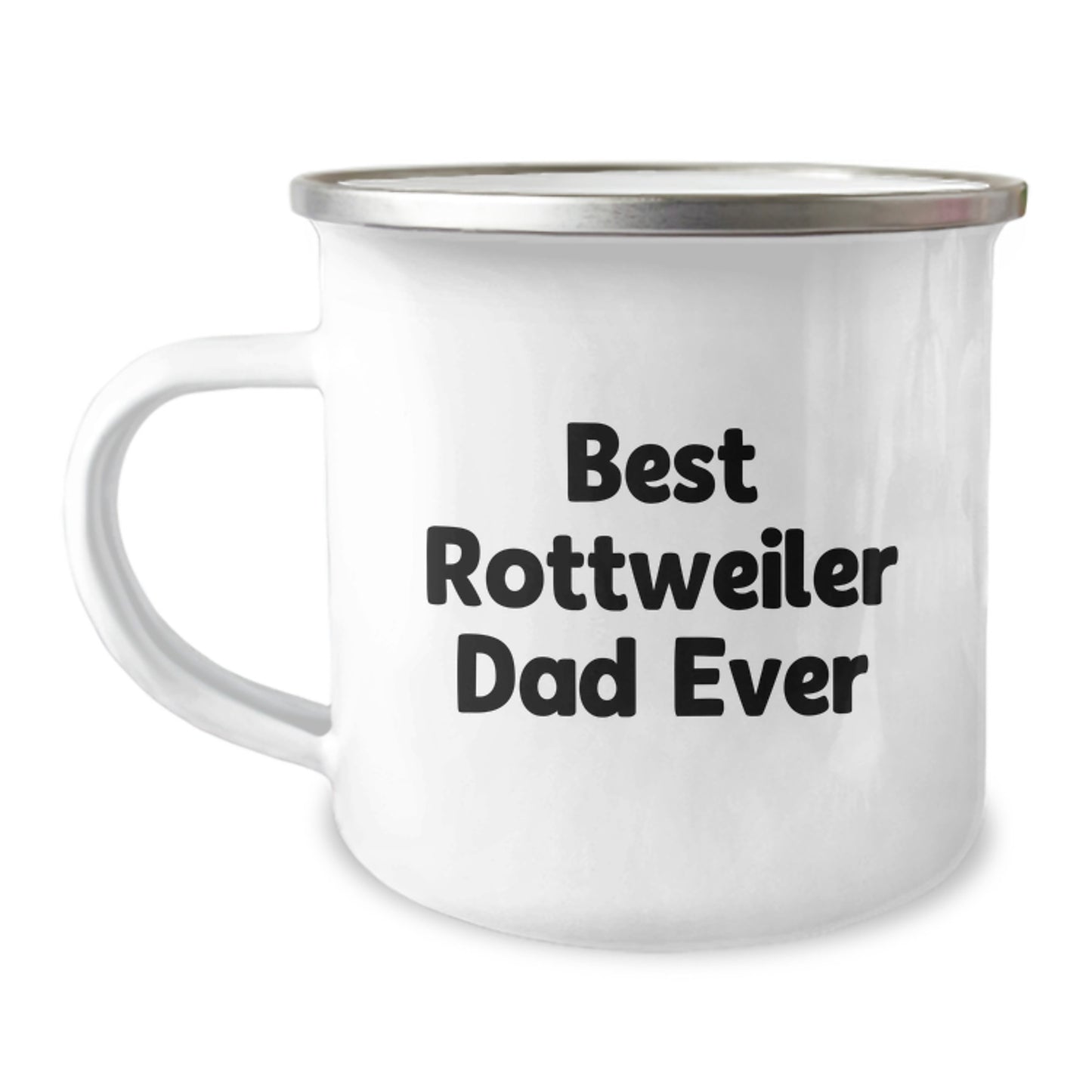 Rottweiler Dog Lover's Funny Camping Mug, Gifts from Men, Women, Friends, Family, Best Dad Ever, Birthday Unique Gifts for Him, Her, Dad, Mom - Image 1