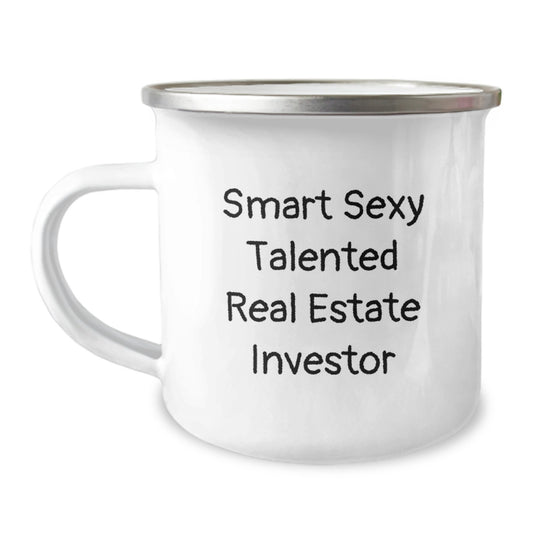 Funny Real Estate Investor Gifts, Camping Mug for Men, Gifts from Friends to Real Estate Investor, Perfect Graduation Unique Gifts for Real Estate Investor - Image 1