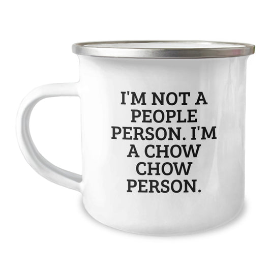 Chow Chow Dog Lovers Funny Camping Mug Gifts from Friends and Family Birthday Unique Presents for Chow Chow Dog Enthusiasts - Image 1