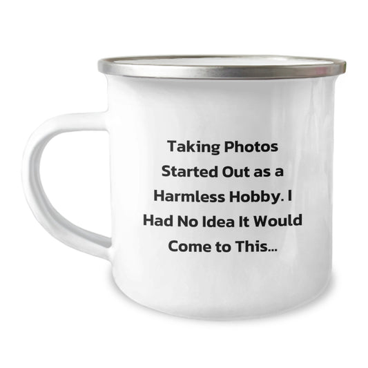 Funny Taking Photos Gifts for Men from Family - Christmas Unique Camping Mug - Image 1