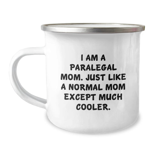 Funny Paralegal Gifts for Paralegal Moms - Camping Mug from Friends, Paralegal Christmas Unique Gifts, I Am A Paralegal Mom Mugs - Image 1