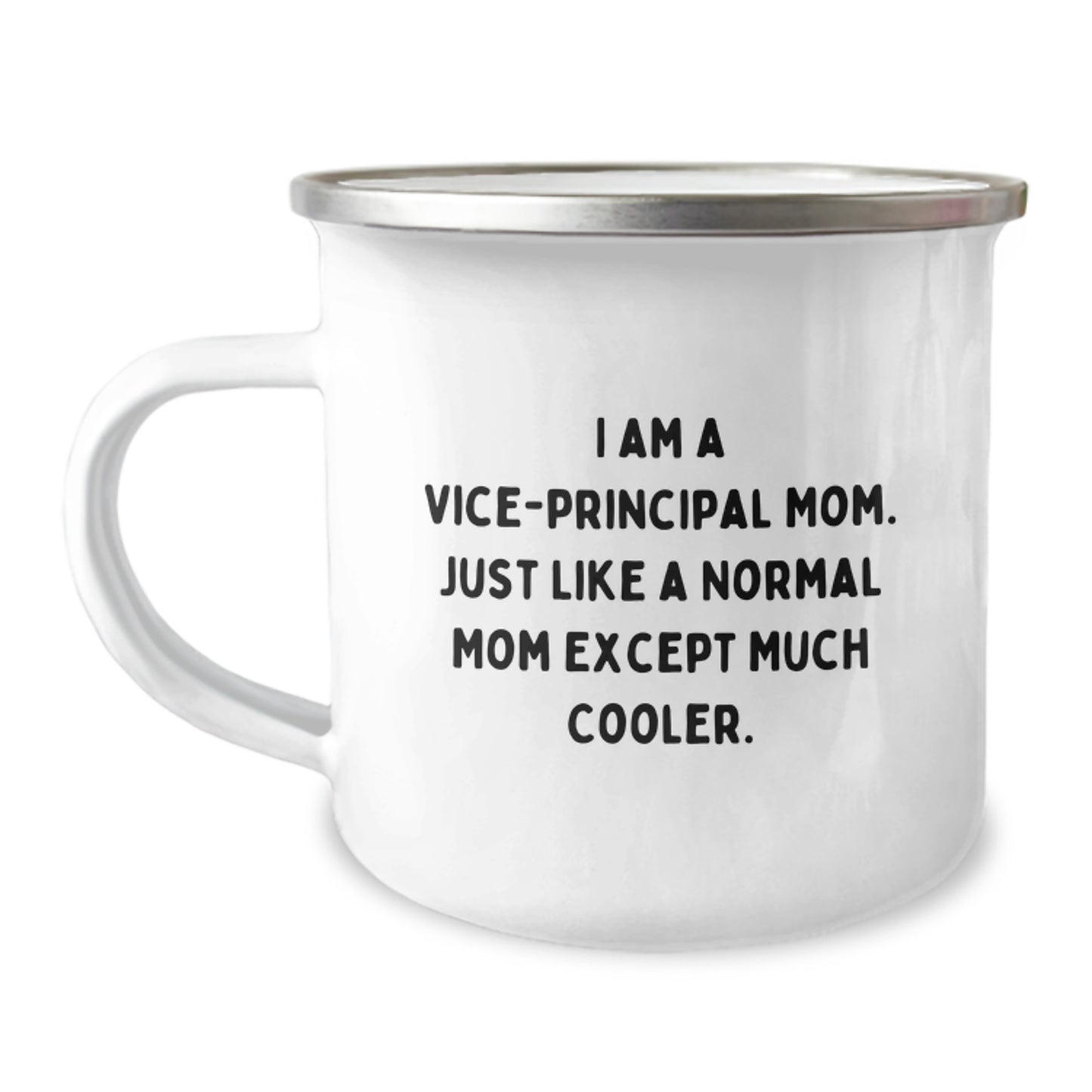 Funny Vice-principal Gifts for Vice-principal Mom - Camping Mug with I Am A Vice-principal Mom Quote, Ideal Gift from Friends to Vice-principal on Christmas Unique Gifts - Image 1