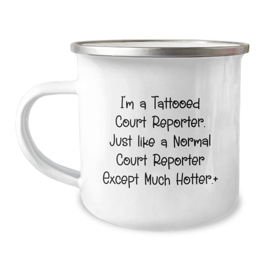 Court Reporter Christmas Unique Gifts for Men, Funny Camping Mug from Friends, Unique Christmas Unique Gifts for Court Reporters - Image 1