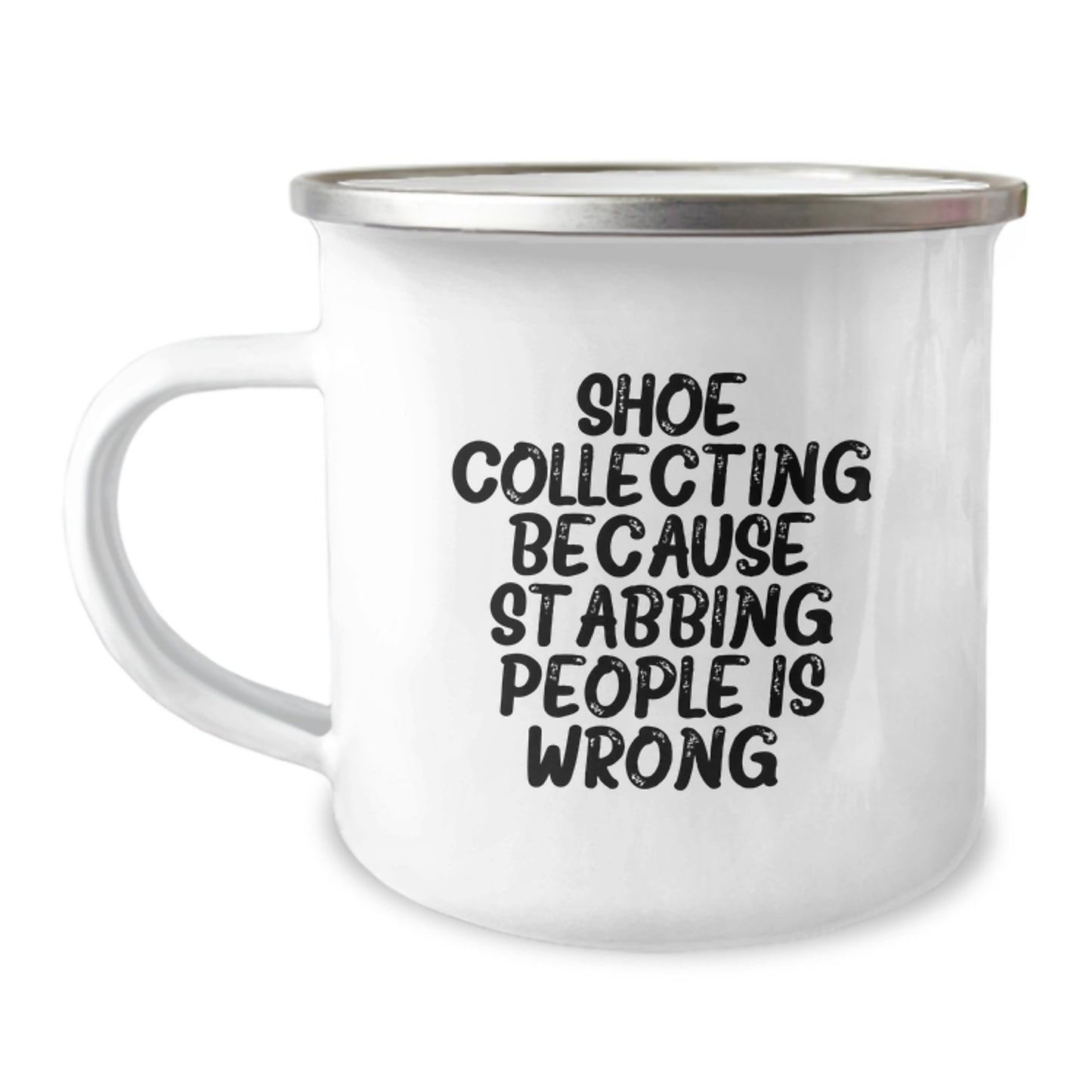 Funny Shoe Collecting Camping Mug Gifts for Men from Friends - Christmas Unique - Image 1