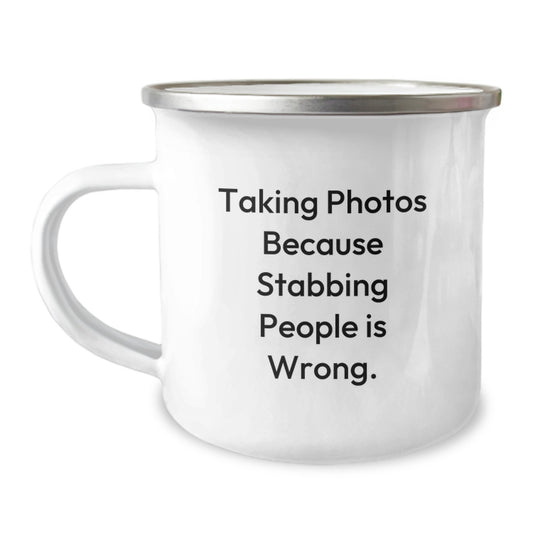 Funny Taking Photos Gifts for Men, Women, Friends - Unique Camping Mug for Christmas Unique Gifts from Friends - Image 1