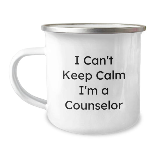 Funny Counselor Gifts from Men to Friends, I Can't Keep Calm I'm A Counselor Christmas Unique Gifts for Women - Image 1