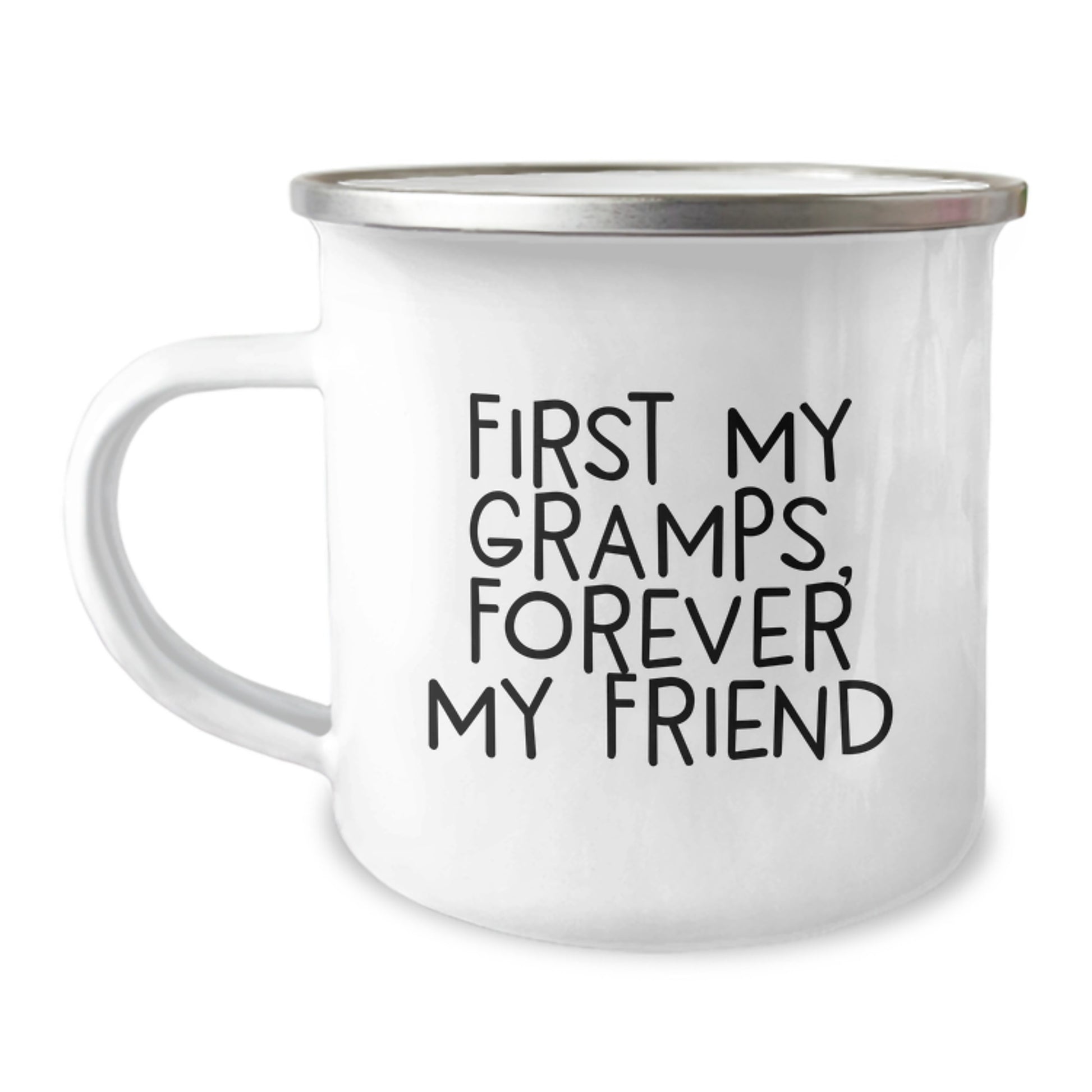 Funny Gramps Camping Mug, Gifts from Men, Unique Graduation Gifts for Gramps, First My Gramps, Forever My Friend - Image 1