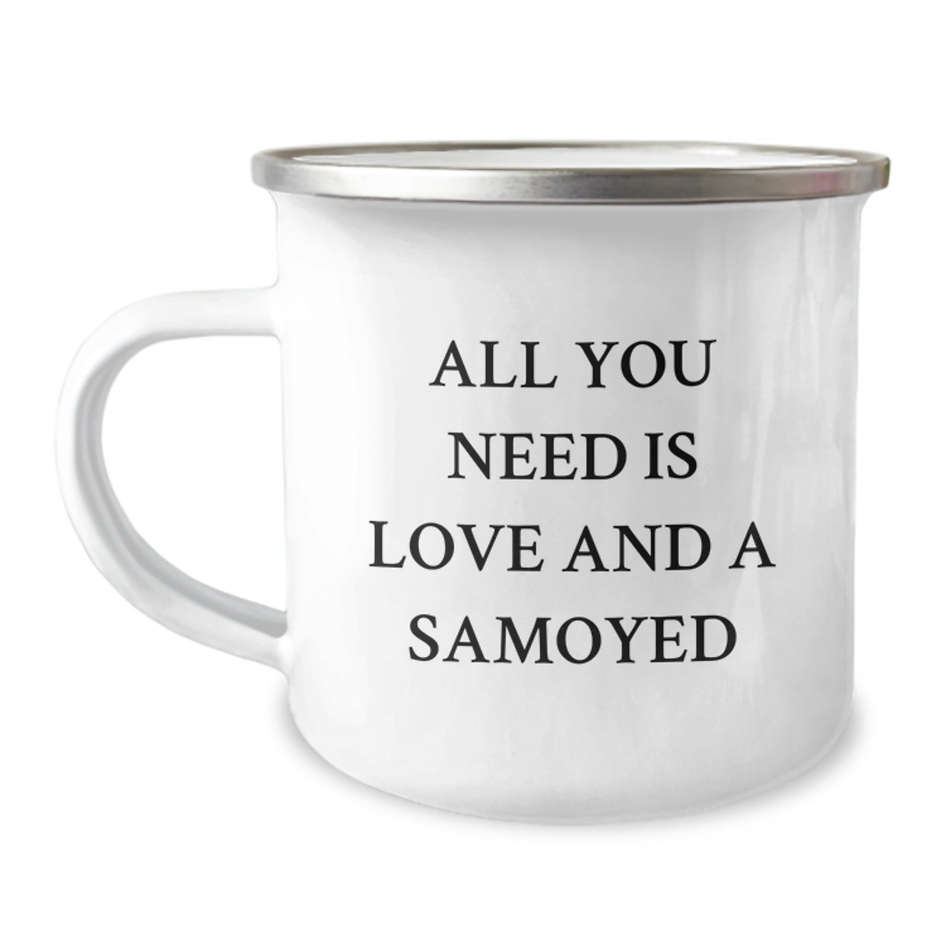 Funny Samoyed Dog Lover Gifts from Friends for Men Women - Christmas Unique Mugs - Camping Adventure Quote - Image 1