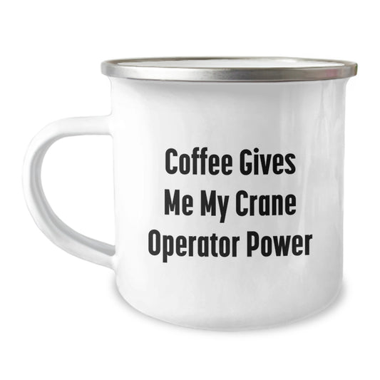 Crane Operator Power Gifts from Friends to Crane Operator Graduates, Funny Coffee Mug for Men, Women, Coworkers, and Family - Image 1