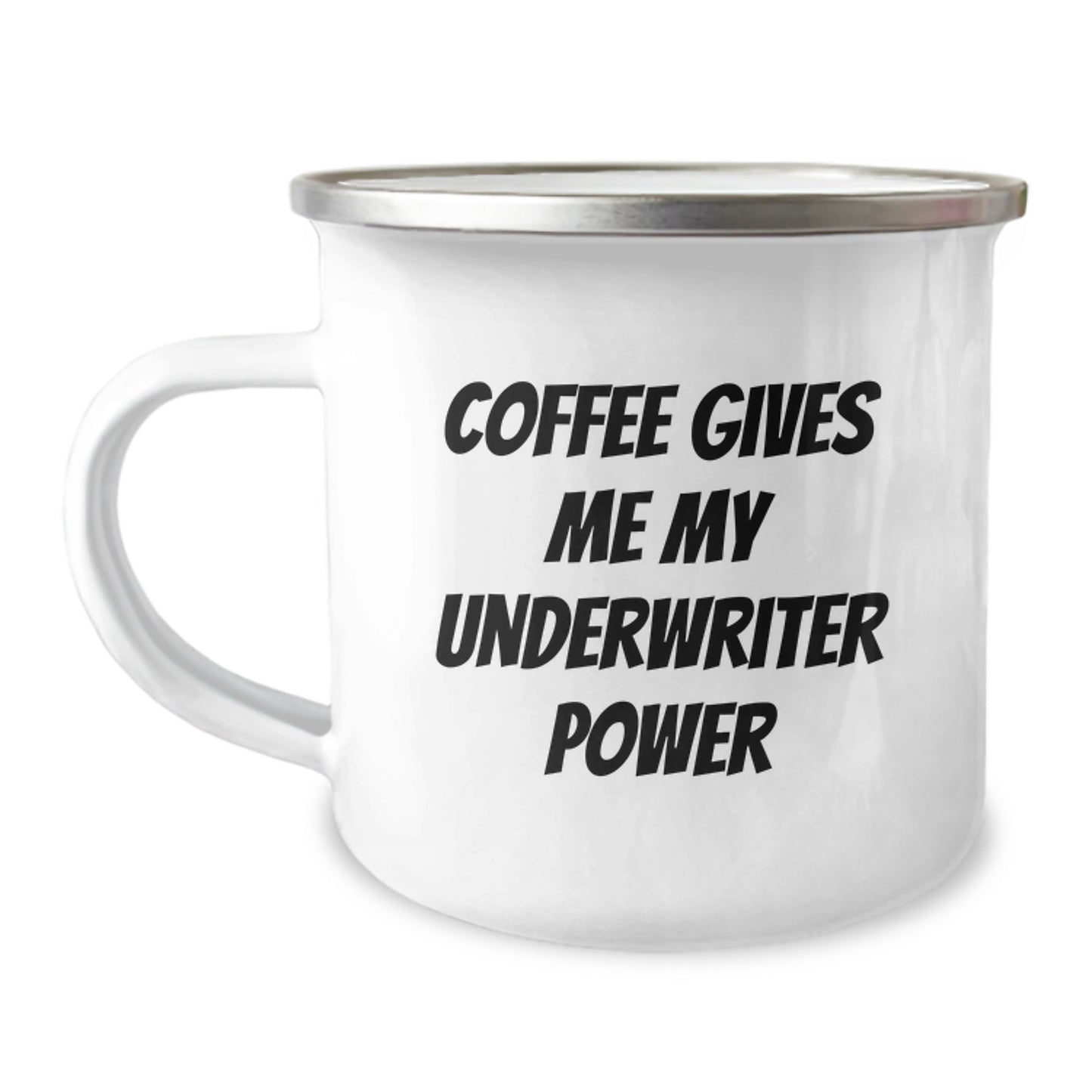 Underwriter Power Mug, Funny Quote Gifts for Underwriter Men Friends, Graduation Unique Gifts from Family - Image 1
