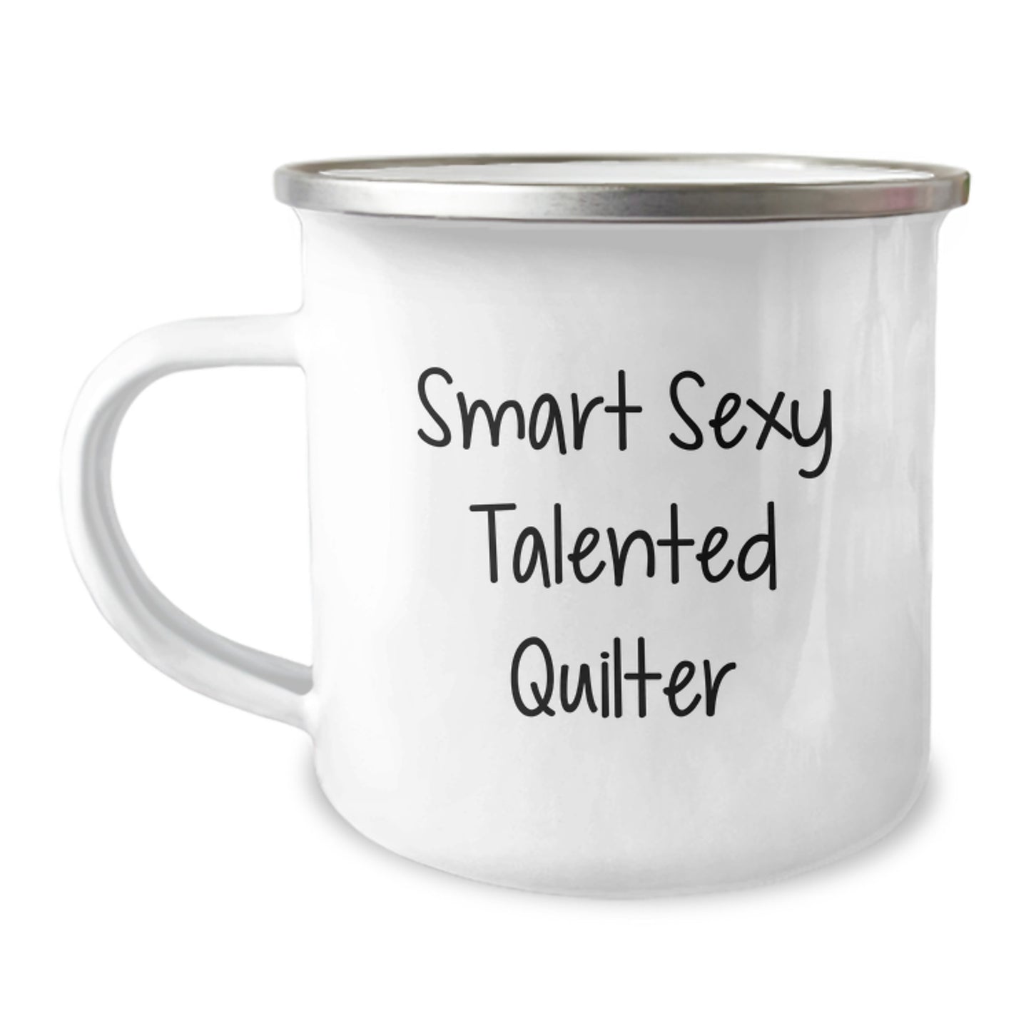 Smart Sexy Talented Quilter Gifts, Quilter Birthday Unique Gifts from Friends to Quilter, Funny Camping Mug - Image 1