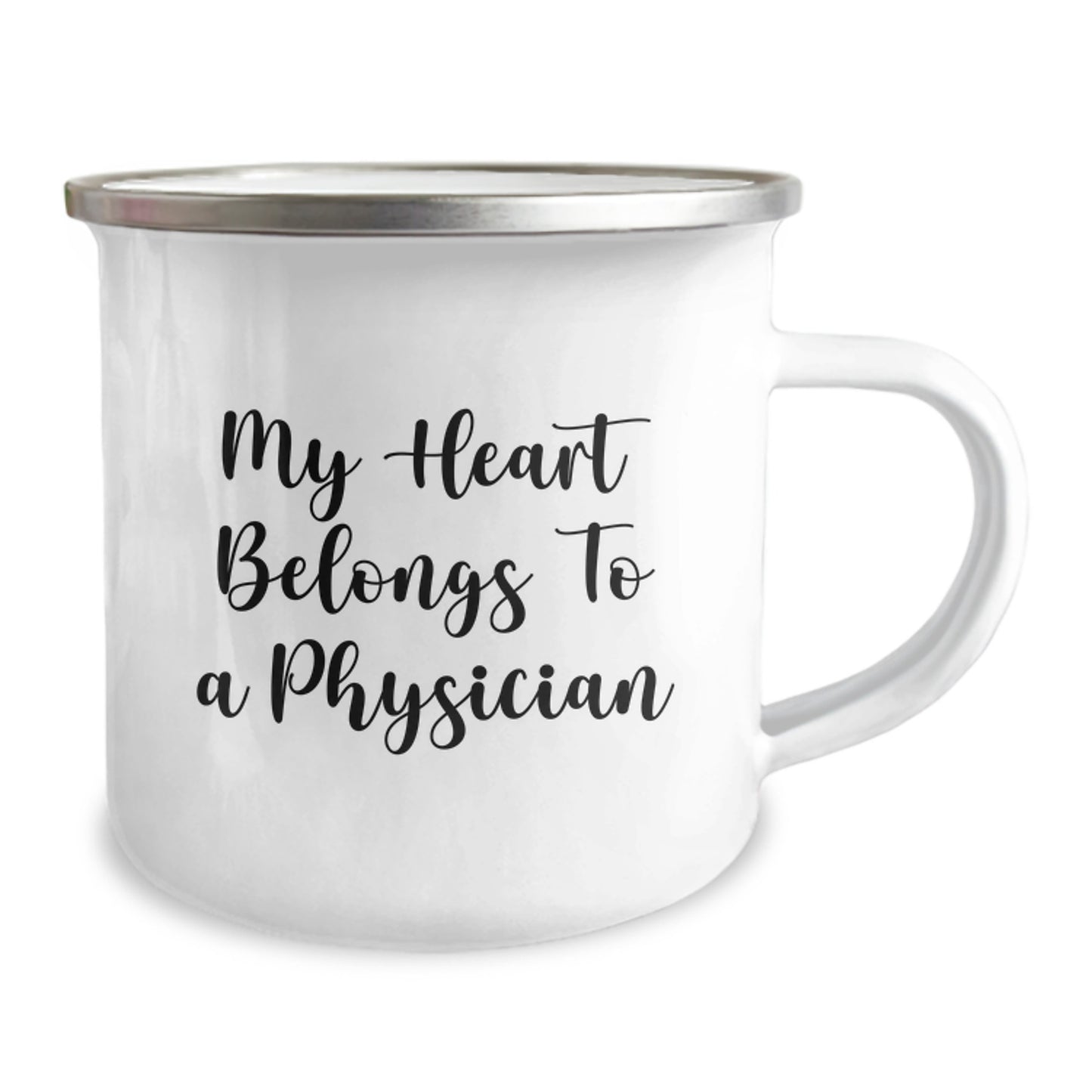 Funny Physician Gifts from Men - My Heart Belongs To A Physician Christmas Unique Mug for Women - Image 2