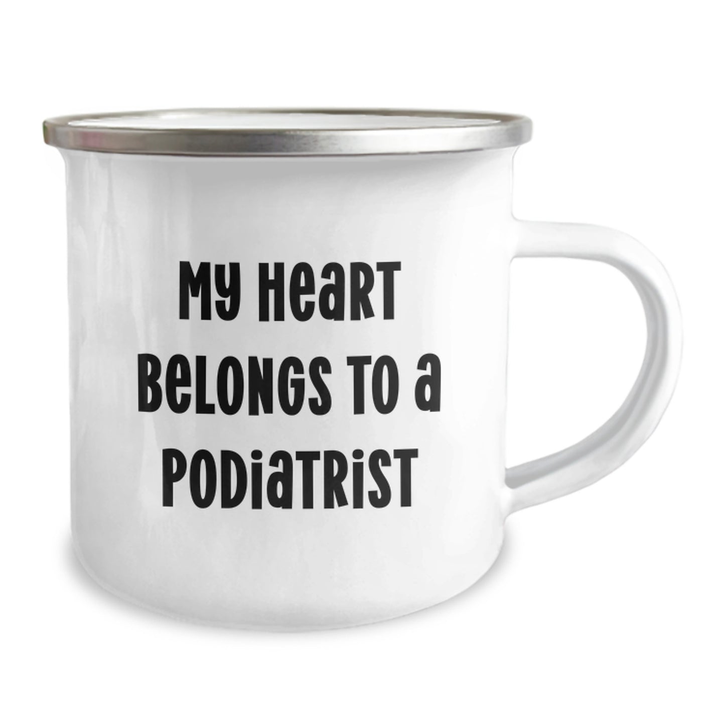 Funny Podiatrist Gifts for My Heart Belongs To A Podiatrist - Unique Christmas Mugs for Men, Women, Friends, Coworkers, Podiatrist, Family - Perfect Camping Mug for Podiatrist Enthusiasts - Image 2