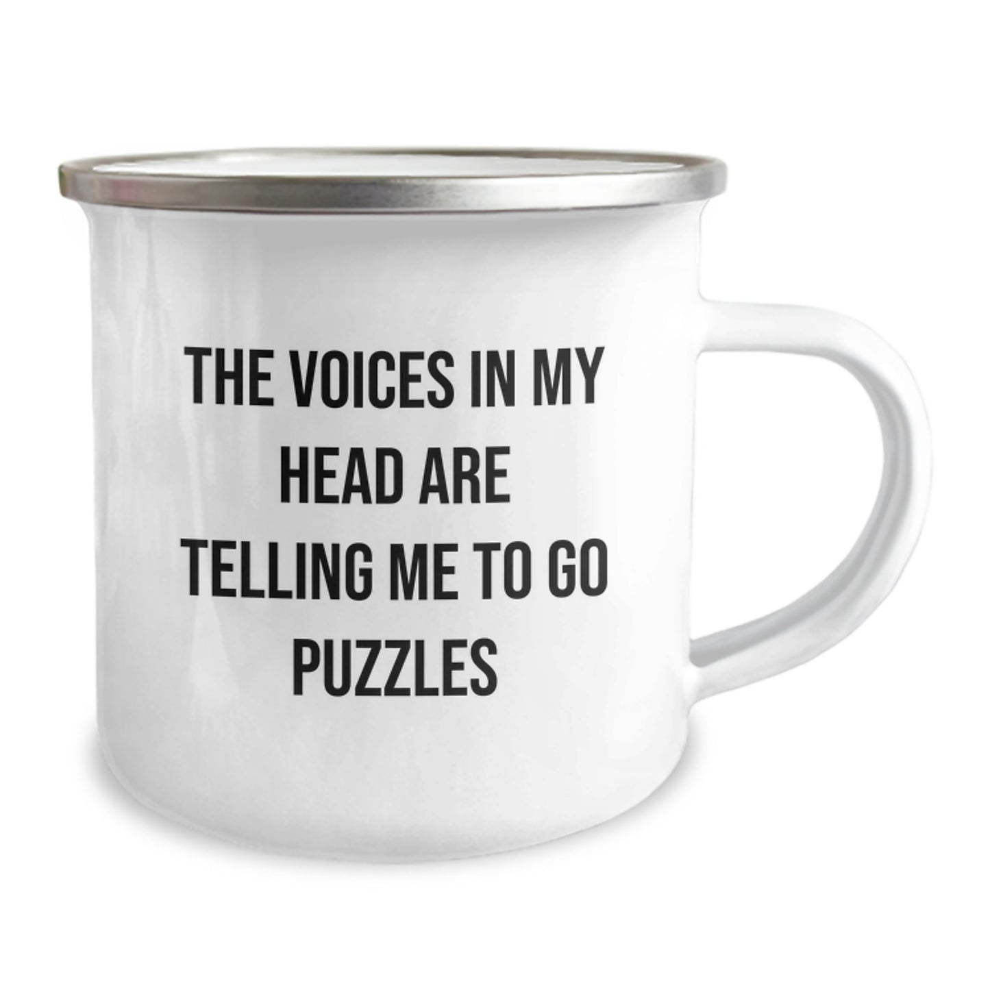 Funny Puzzles Gifts for Men Friends Women Family Christmas Camping Mug - The Voices In My Head Are Telling Me To Go Puzzles - Image 2