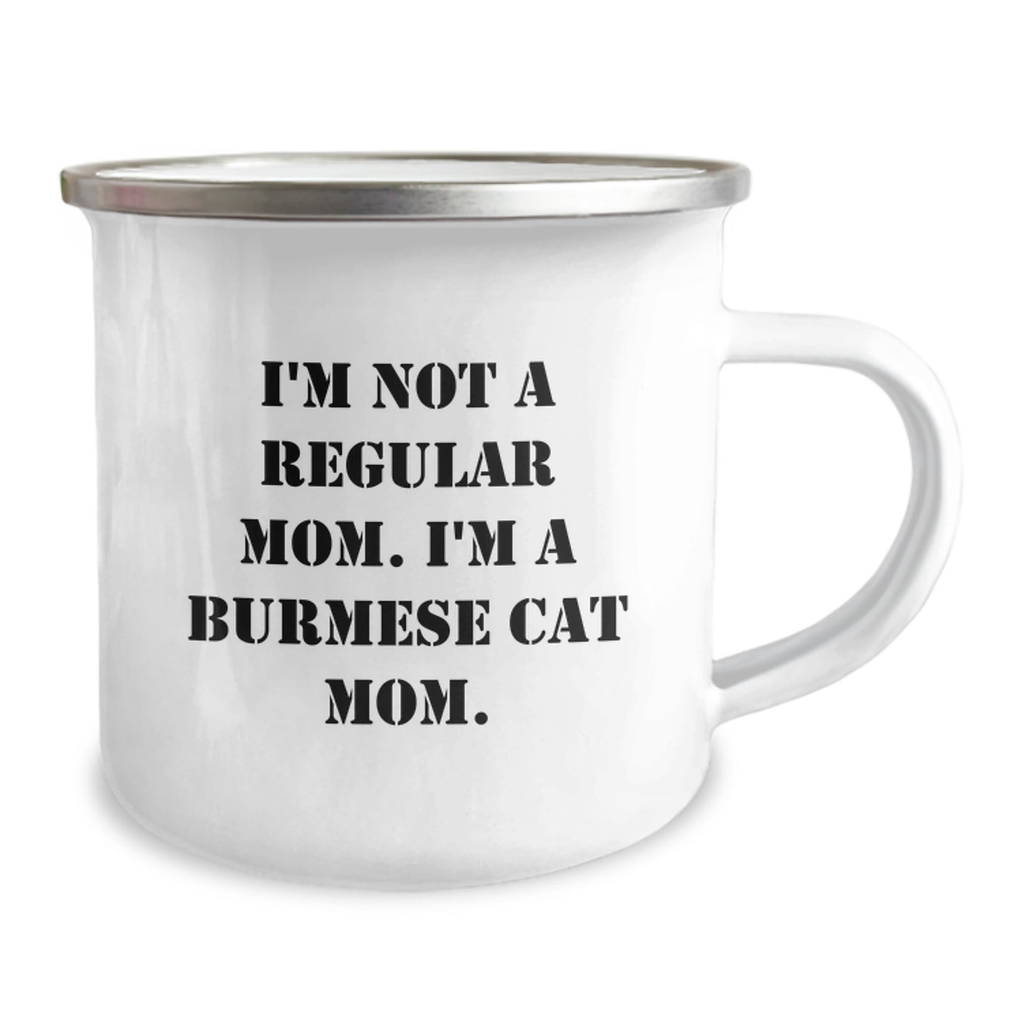 Funny Burmese Cat Mom Camping Mug Gifts for Men Women Friends Coworkers Family from Mom - Image 2