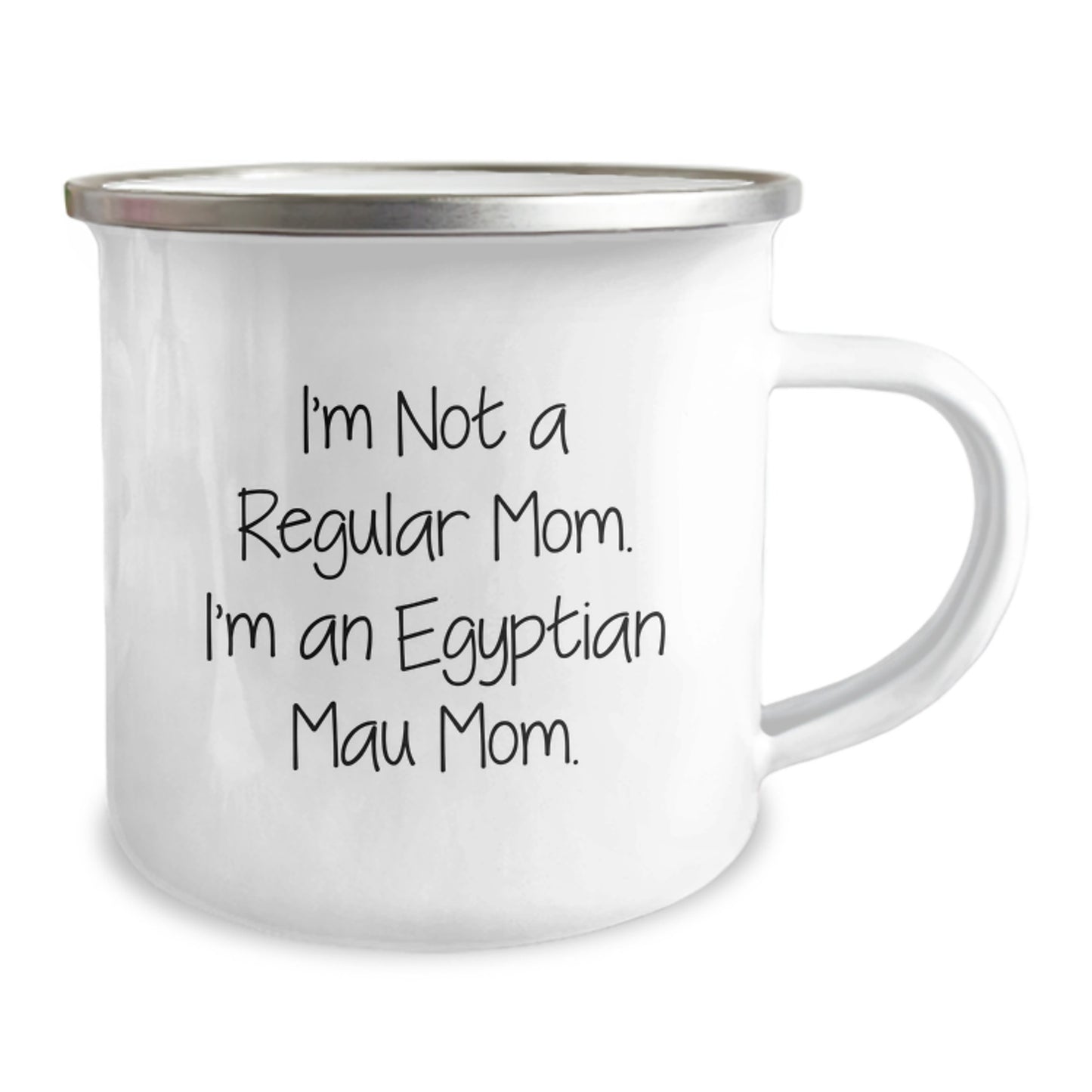 Egyptian Mau Cat Mom's Funny Camping Mug, Gifts for Egyptian Mau Cat Lovers from Family, Friends, or Coworkers, Unique Graduation Gifts for Her, Him, or Any Cat Enthusiast - Image 2