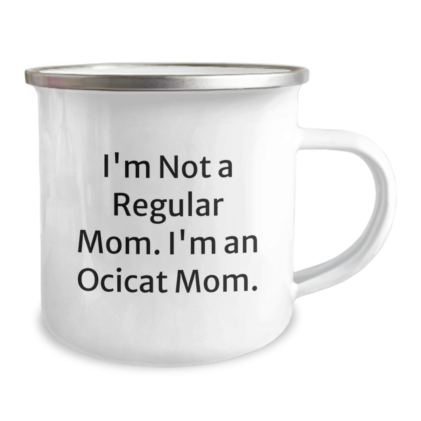 Ocicat Mom Camping Mug, Funny Gift for Graduates, Gifts from Mom to Ocicat Lover, Unique Mugs for Men and Women - Image 2