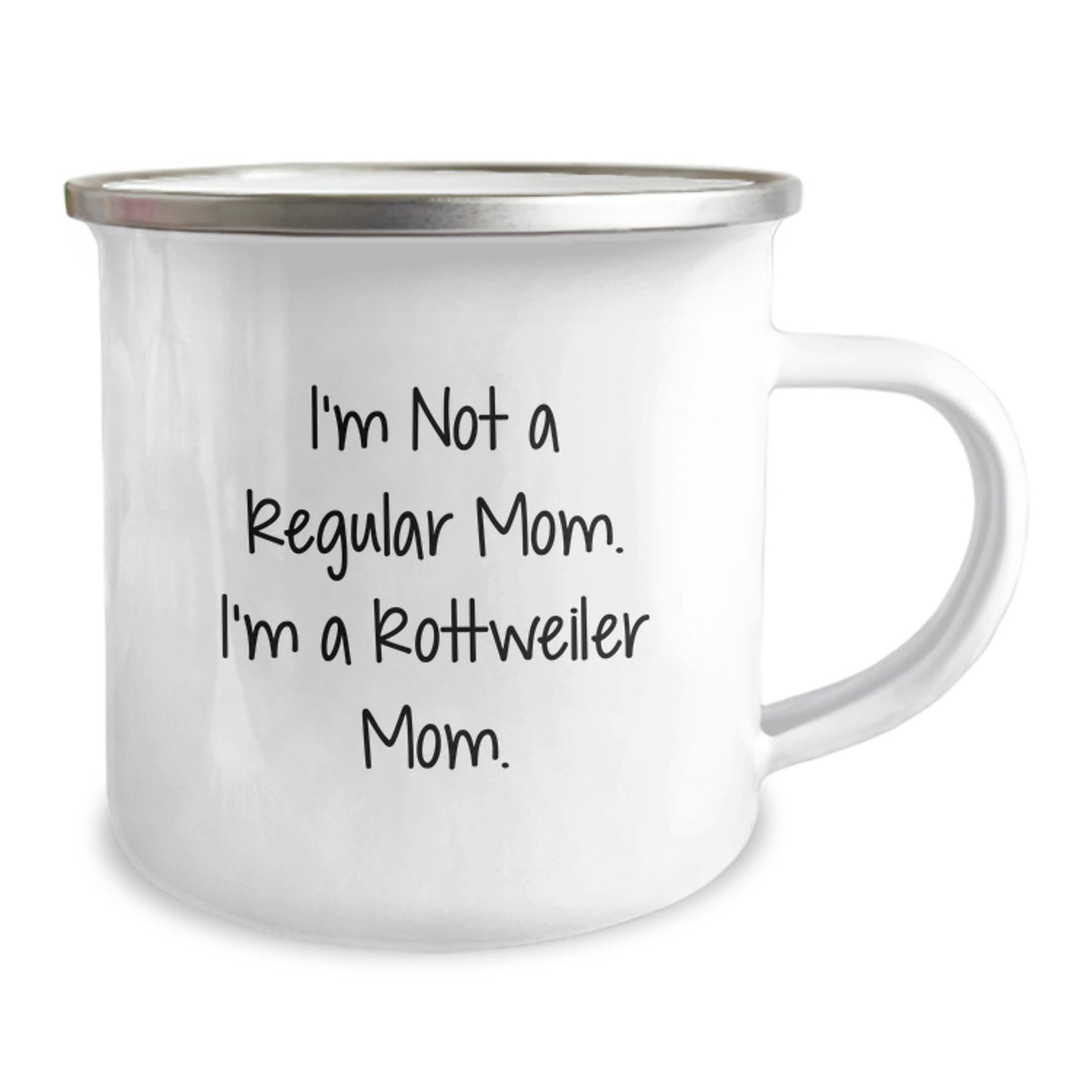 Rottweiler Dog Mom Camping Mug, Funny Gifts for Rottweiler Owners, Birthday Unique Gifts from Friends, Family or Coworkers - Image 2