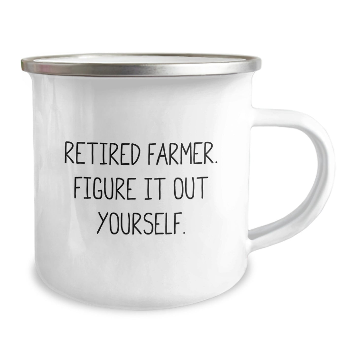 Funny Farmer Gifts From Men to Friends, 'Retired Farmer. Figure It Out Yourself.' Graduation Unique Gifts for Farmer - Image 2