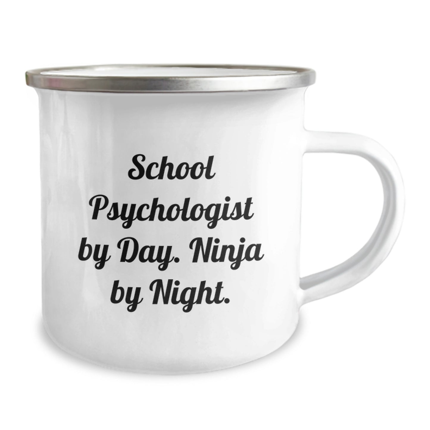 Funny School Psychologist Gifts from Men to Friends - School Psychologist By Day Ninja By Night Camping Mug, Christmas Unique Gifts - Image 2