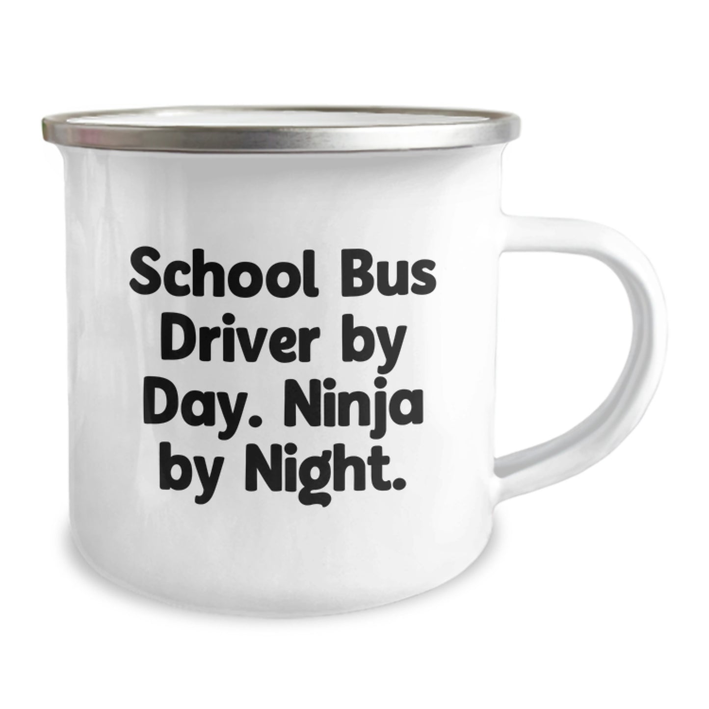 Funny School Bus Driver Gifts from Men to School Bus Driver Friends - School Bus Driver By Day Ninja By Night Christmas Unique Gifts for School Bus Driver - Image 2