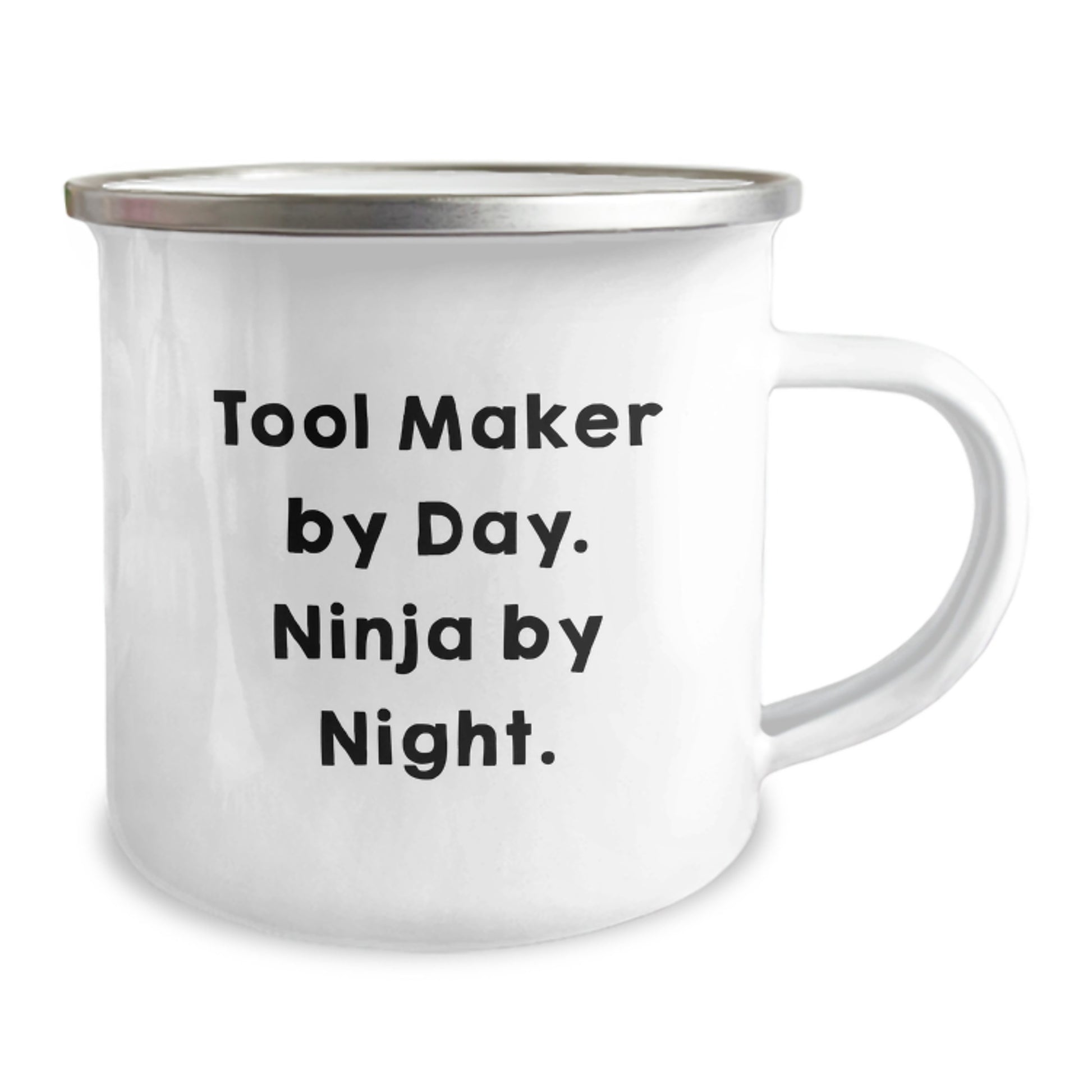 Tool Maker Gifts from Friends for Tool Maker, Funny Quote Camping Mug, 12 oz Stainless Steel with Enamel Finish, Birthday Unique Gifts - Image 2