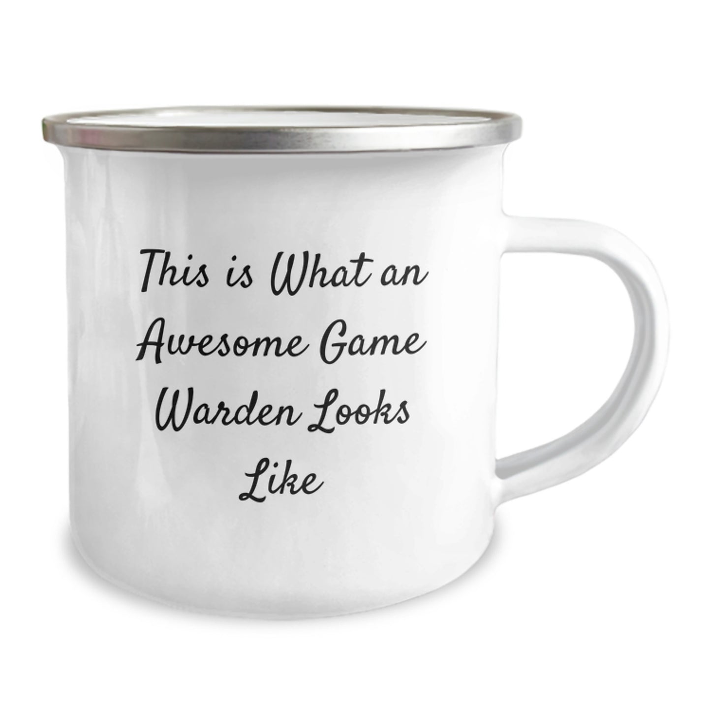 Funny Game Warden Gifts for Men - This Is What An Awesome Game Warden Looks Like Stainless Steel Camping Mug Gifts from Men to Game Warden Friends - Image 2