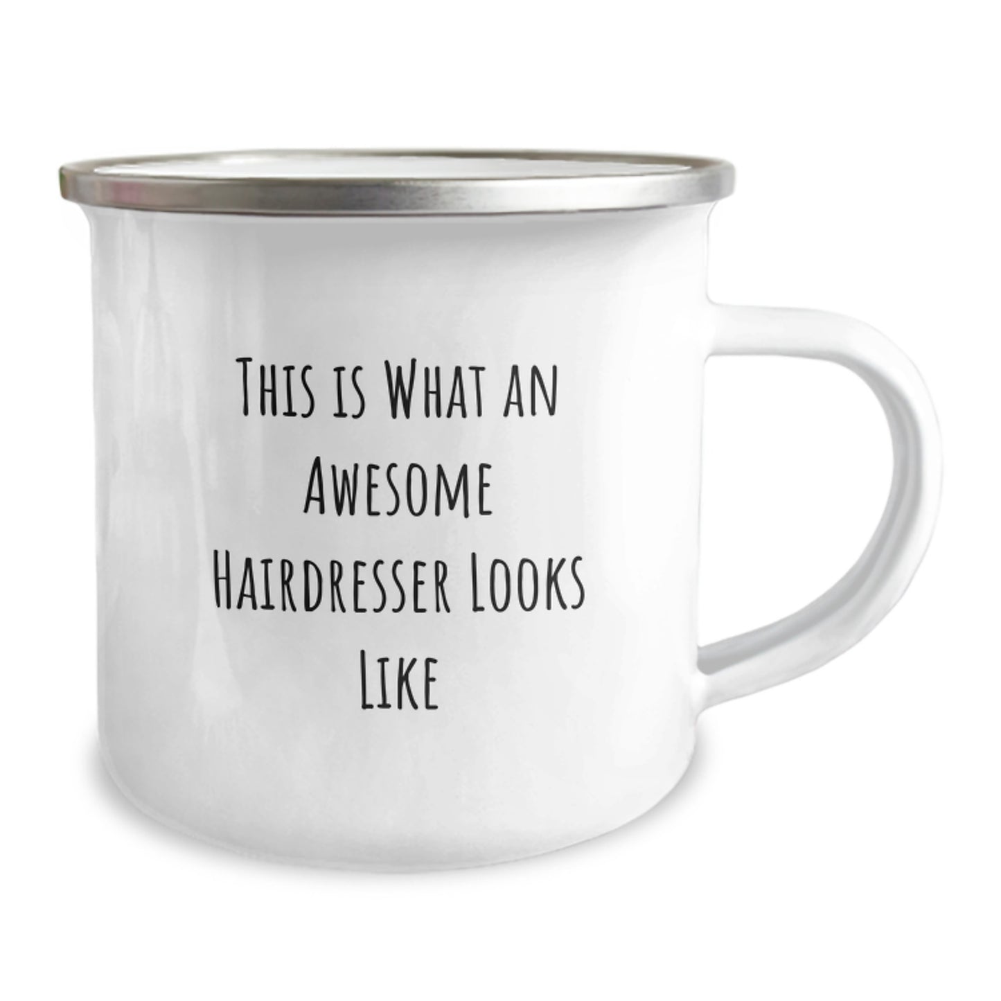 Funny Hairdresser Gifts from Friends - Camping Mug with This Is What An Awesome Hairdresser Looks Like Quote - Christmas Unique Gifts for Hairdresser - Image 2
