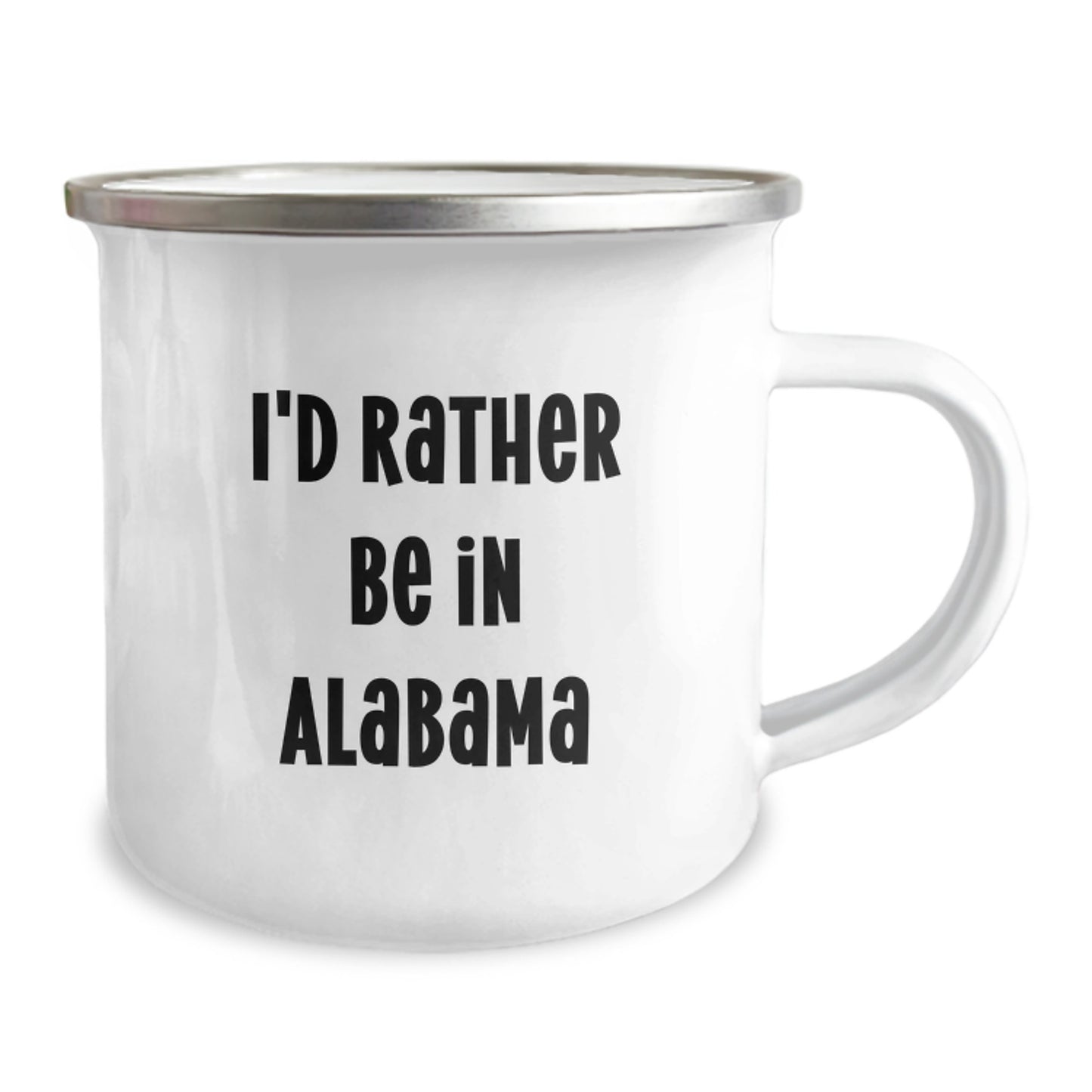 Funny Alabama Camping Mug Gifts from Friends for Alabama Men, I'd Rather Be In Alabama Christmas Unique Gifts - Image 2