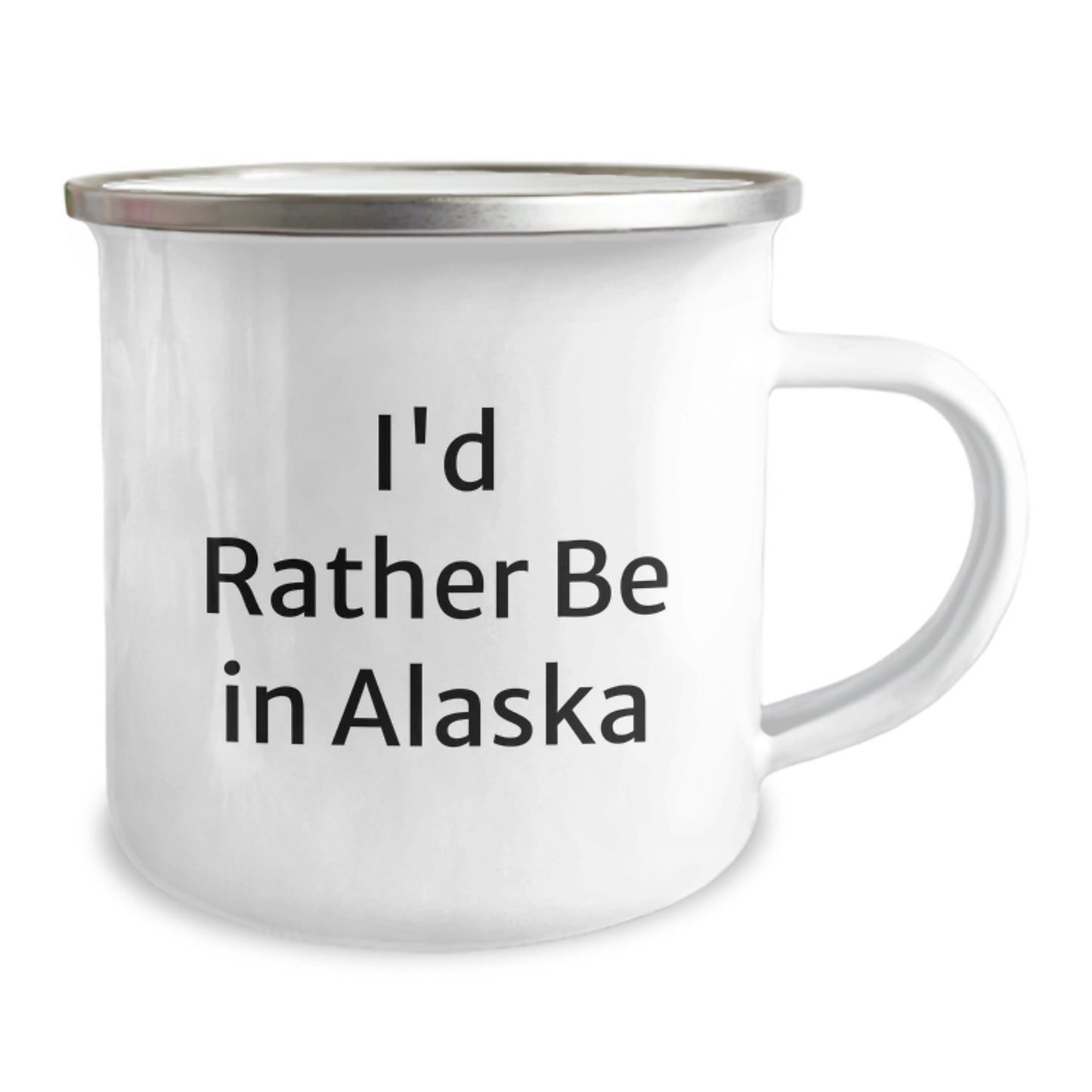 Alaska Camping Mug, Funny Quote 'I'd Rather Be In Alaska', Gifts from Family for Christmas - Image 2