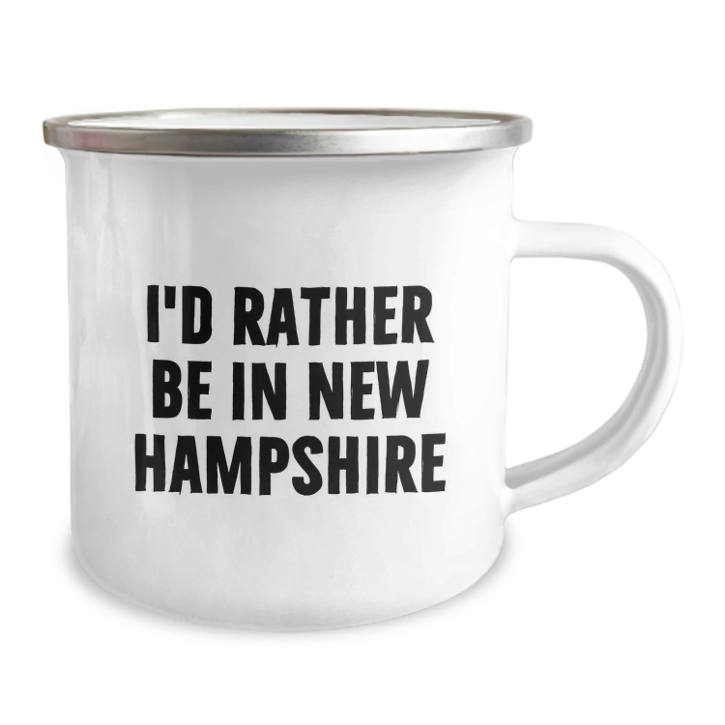 Funny New Hampshire Camping Mug, I'd Rather Be in NH Gifts from Friends, Unique Birthday Unique Gifts for Men or Women - Image 2
