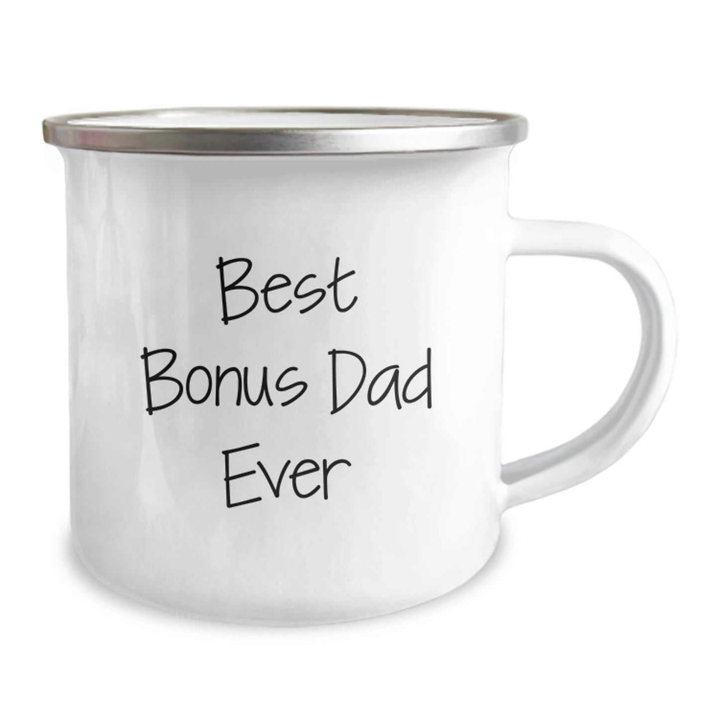 Funny Gift for Bonus Dad, Best Bonus Dad Ever Camping Mug, Birthday Unique Presents from Men to Bonus Dad - Image 2