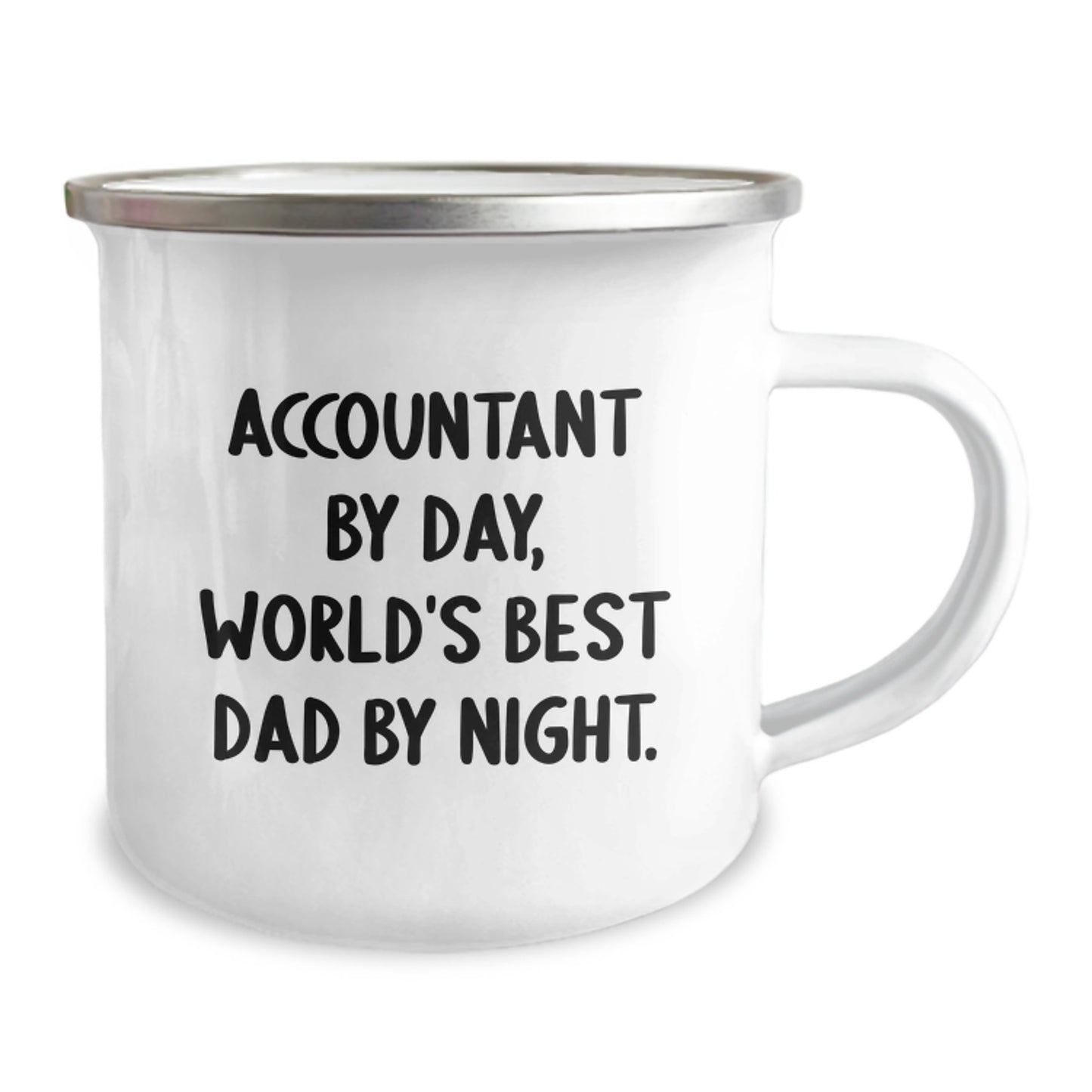 Funny Accountant Gifts from Friends for Accountants by Day, World's Best Dad Camping Mugs for Christmas Unique Presents - Image 2