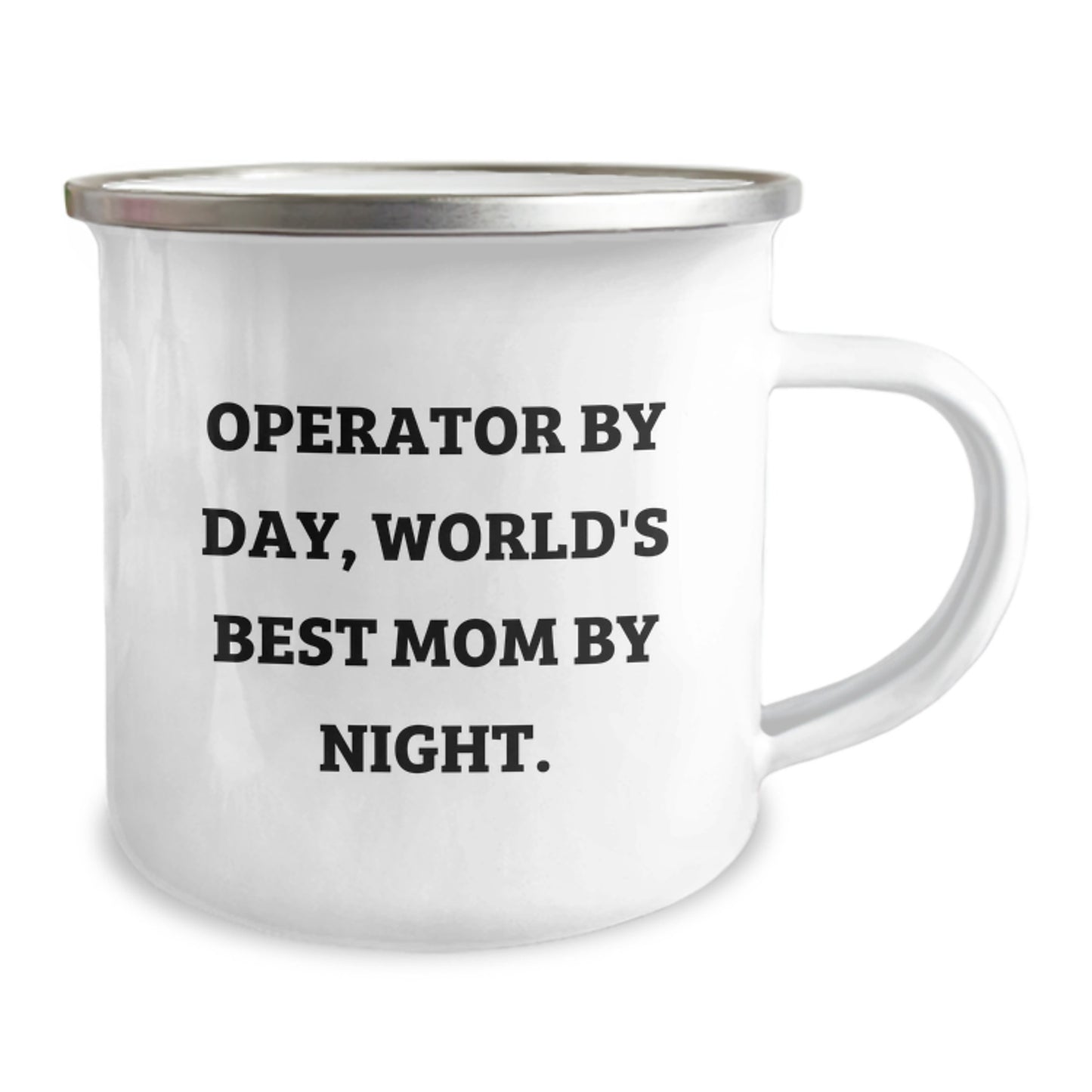 Operator Gifts from Mom, Funny 'Operator By Day, World's Best Mom By Night.' Camping Mug, Christmas Unique Gifts for Operator - Image 2