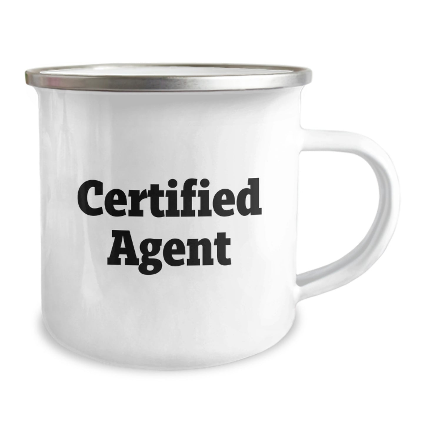 Certified Agent Christmas Unique Gifts from Family Funny Quotes Camping Mug, Unique Agent Gifts for Friends, Funny Camping Mug for Agents, Agent Camping Mug with Funny Quote - Image 2