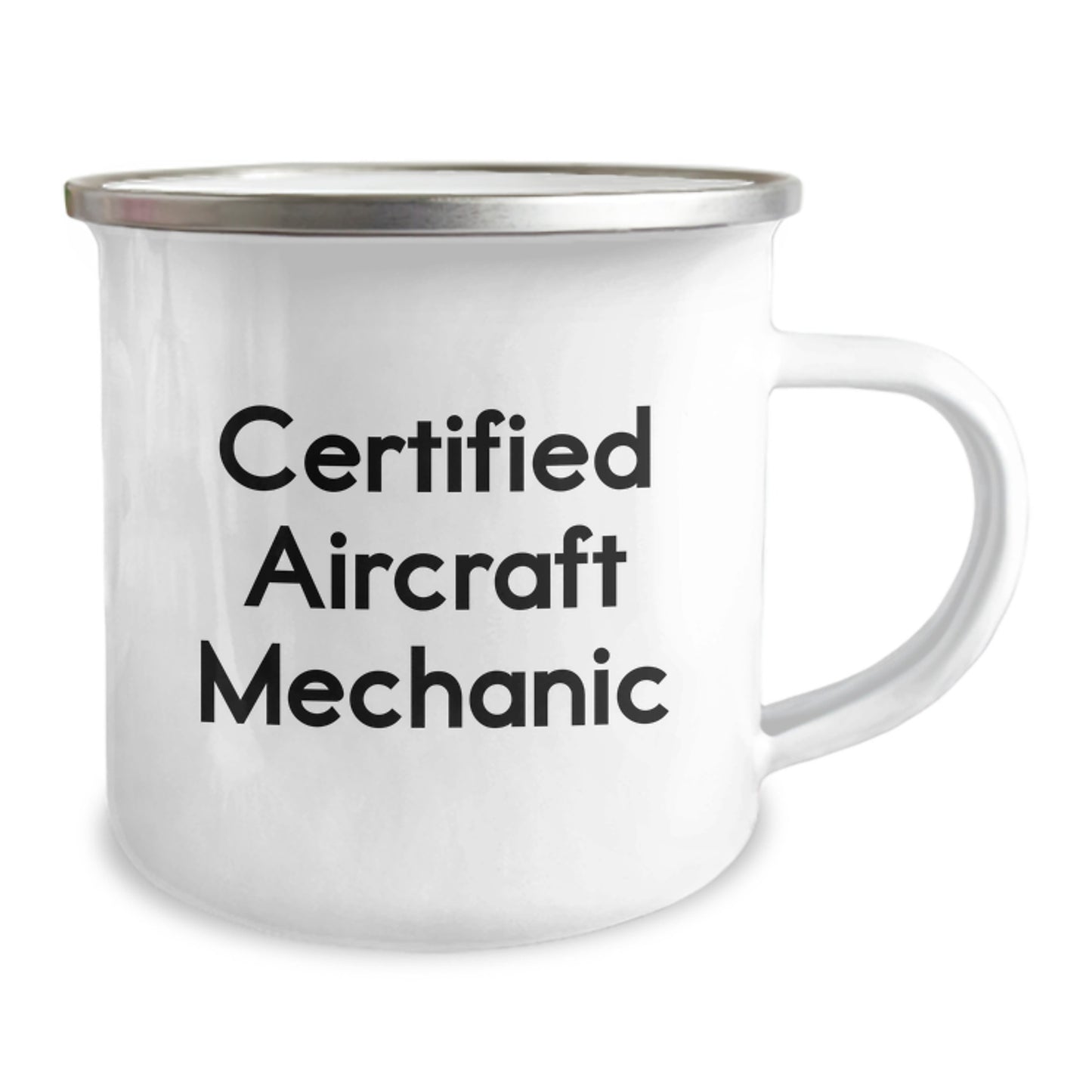 Funny Aircraft Mechanic Christmas Unique Gifts from Men to Friends, Unique Camping Mug for Aircraft Mechanic Lover, Certified Aircraft Mechanic Quote - Image 2