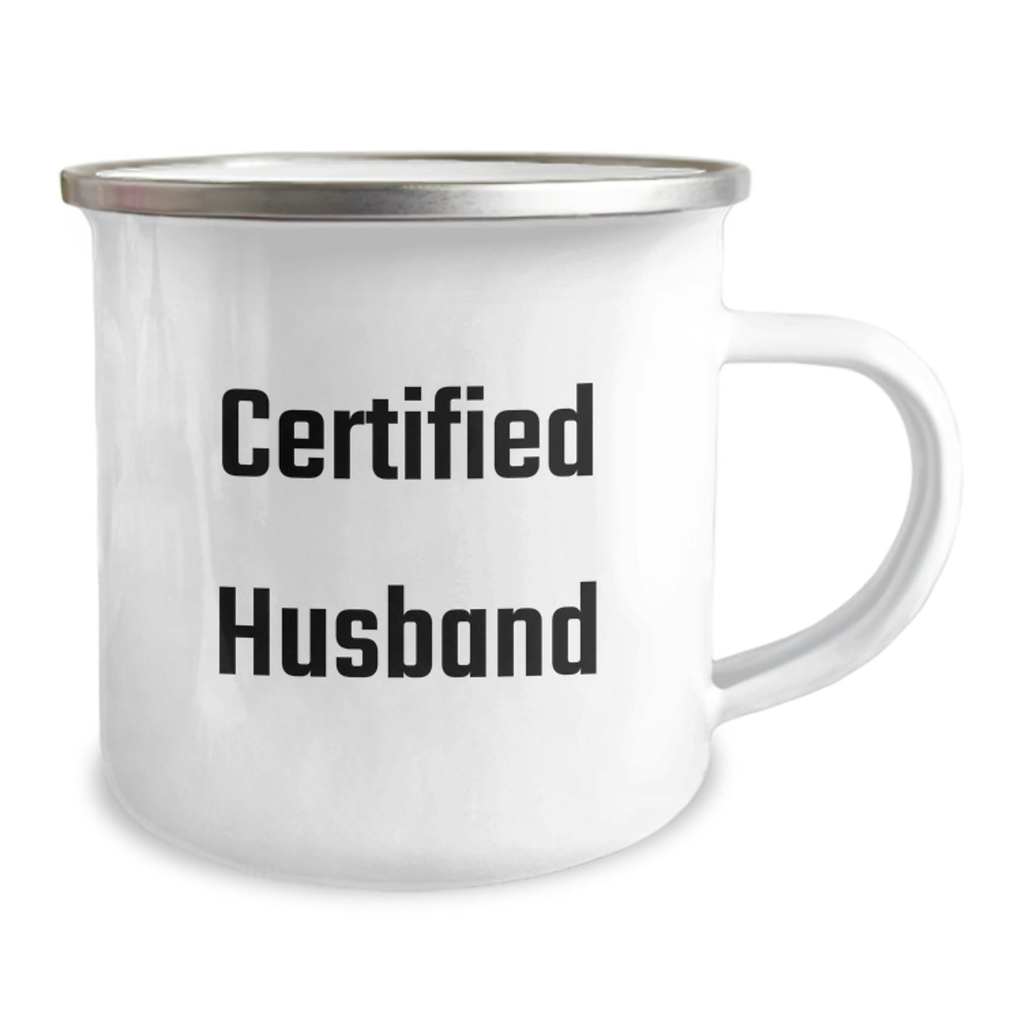 Funny Husband Camping Mug Gifts for Him, Certified Husband Quote, Christmas Unique Presents from Family to Men - Image 2