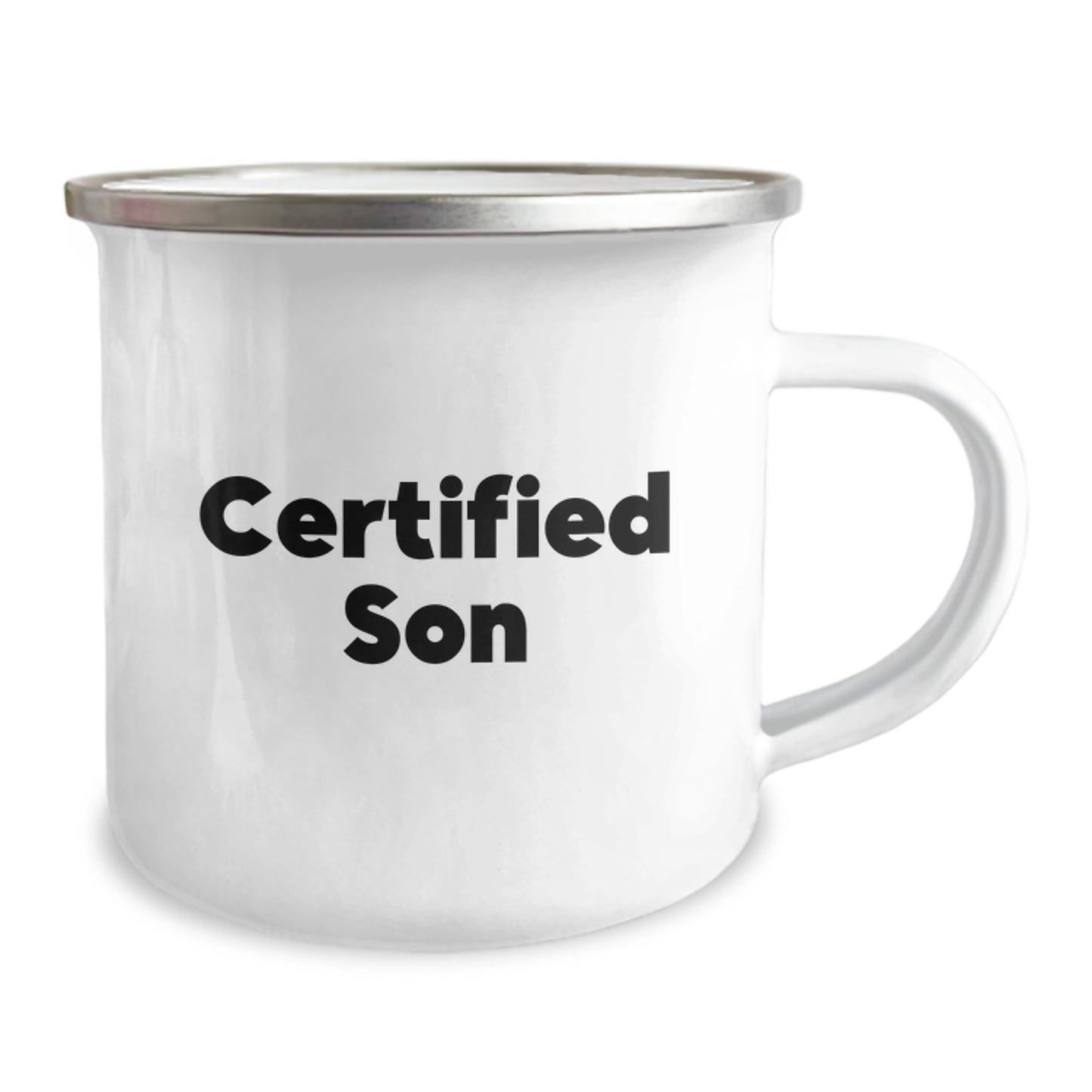 Funny Son Camping Mug Gifts for Him, Certified Son Quotes for Christmas Unique Gifts from Men to Son - Image 2