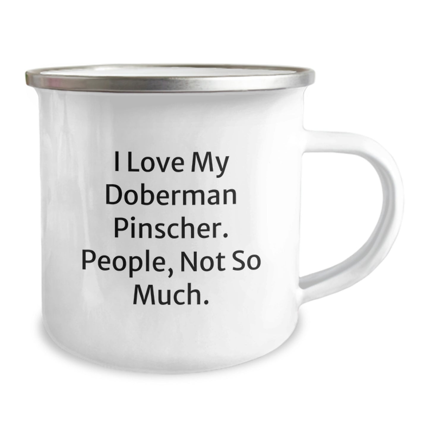 Funny Doberman Pinscher Dog Lover Camping Mug Gifts from Men to Family for Christmas Unique - Image 2