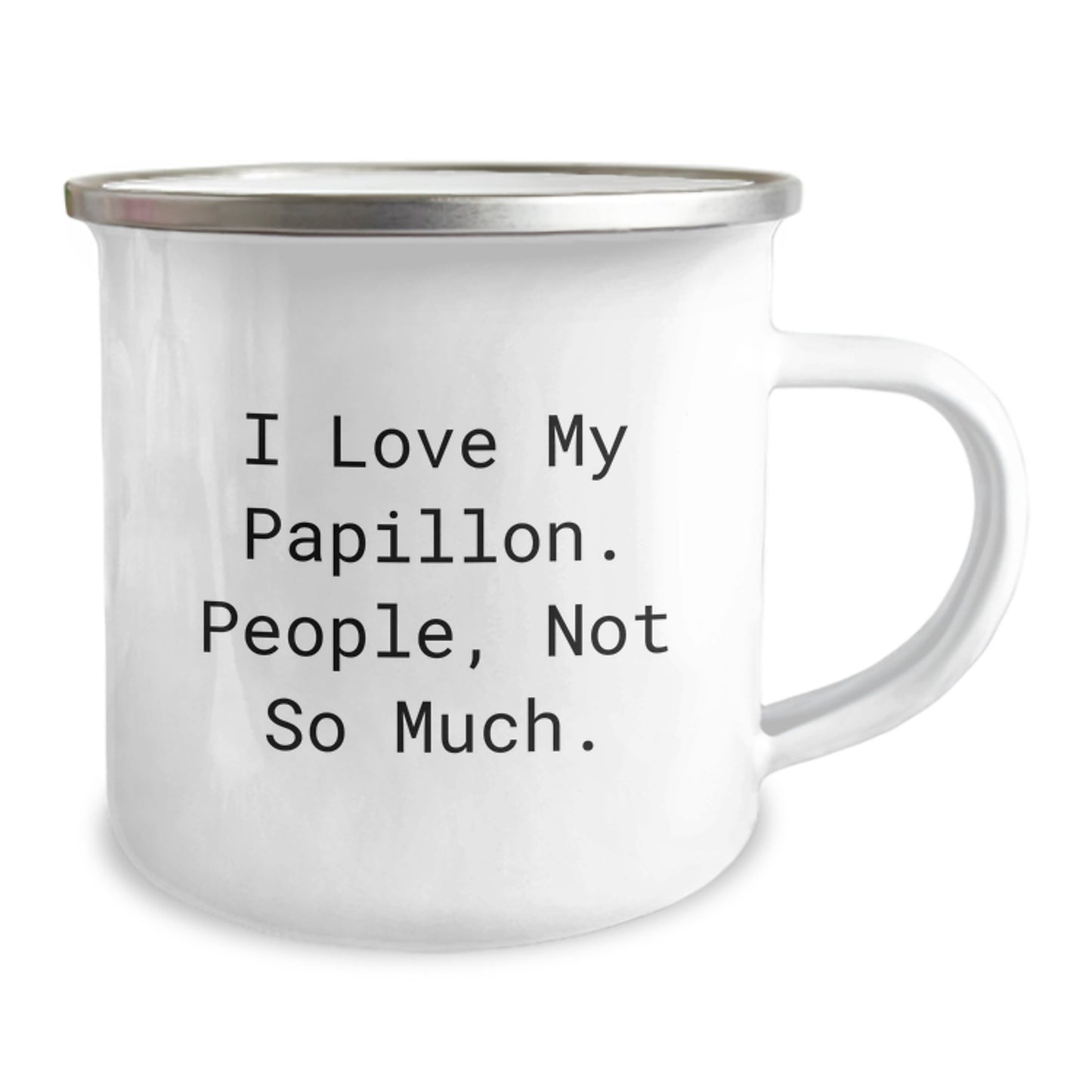 Papillon Dog Lovers Gifts for Graduation, Funny Camping Mug from Friends to Family - Image 2