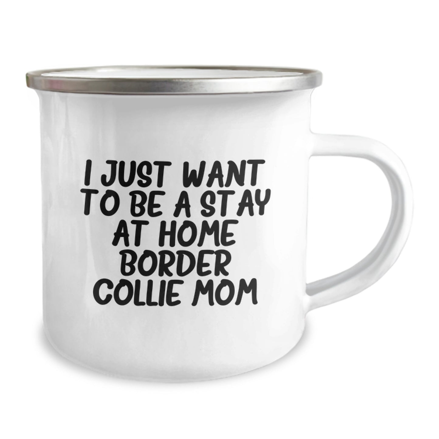 Funny Border Collie Dog Lover Camping Mug Gifts from Friends for Border Collie Enthusiasts on Christmas - Image 2