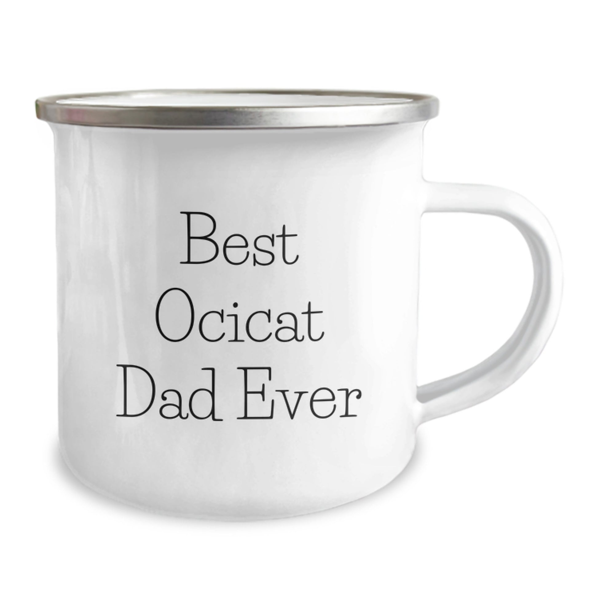 Funny Ocicat Dad Gifts from Friends - Best Ocicat Dad Ever Quote Camping Mug for Men, Women, Family - Unique Birthday Unique Gifts - Image 2