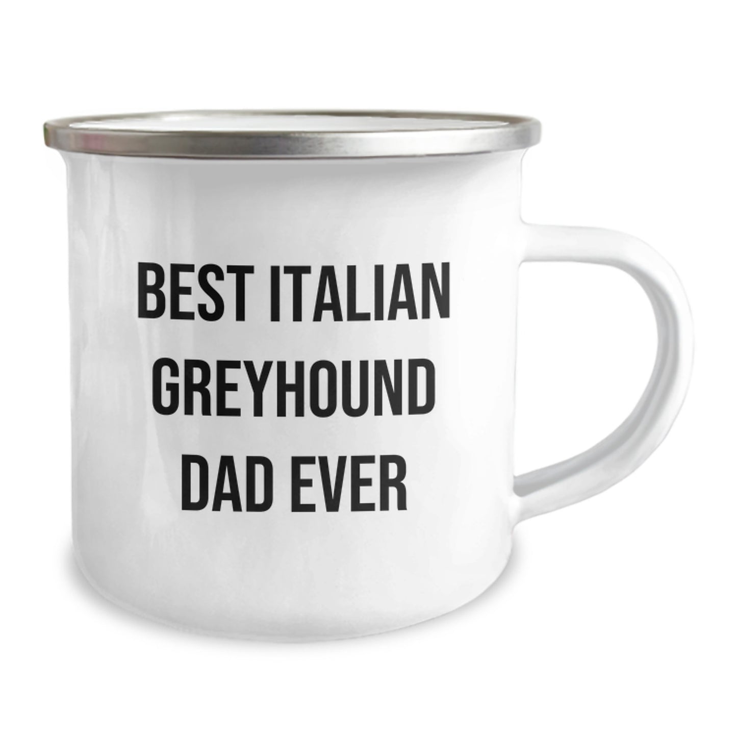 Funny Italian Greyhound Dog Dad, Valentine's Unique Gifts for Men, Best Italian Greyhound Dad Ever Coffee Mug - Image 2