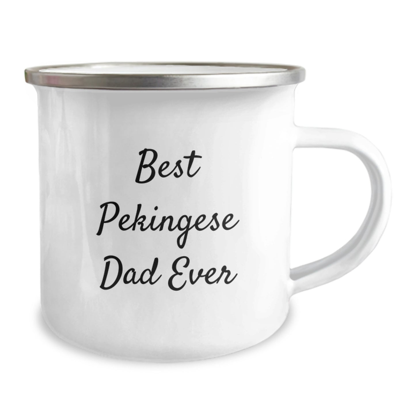 Pekingese Dog Camping Mug Gifts from Family to Best Dad Ever, Funny Graduation Unique Gifts - Image 2